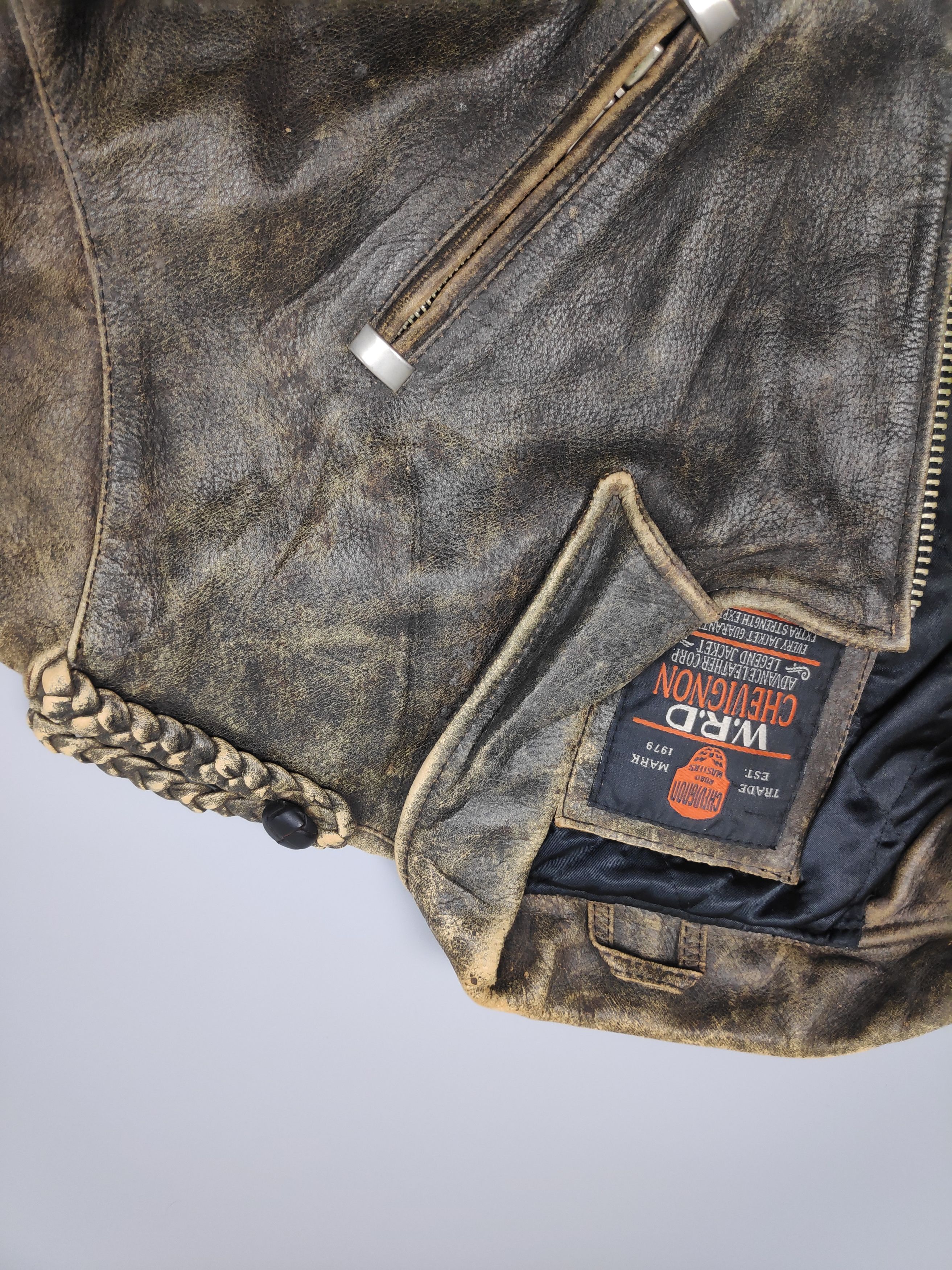 Chevignon VINTAGE LEATHER JACKET CHEVIGNON Size US S / EU 44-46 / 1 - 13 Thumbnail