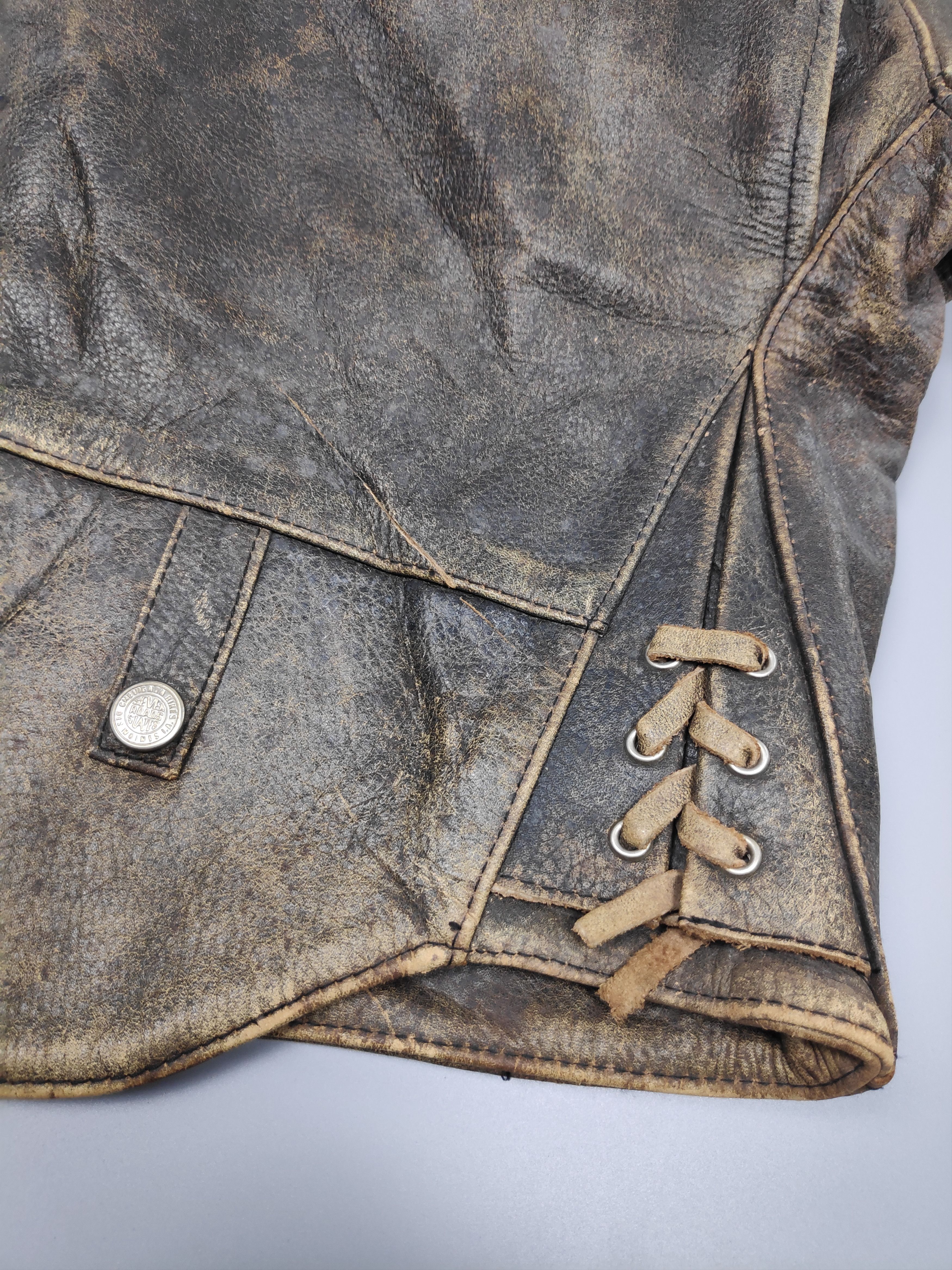 Chevignon VINTAGE LEATHER JACKET CHEVIGNON Size US S / EU 44-46 / 1 - 21 Thumbnail