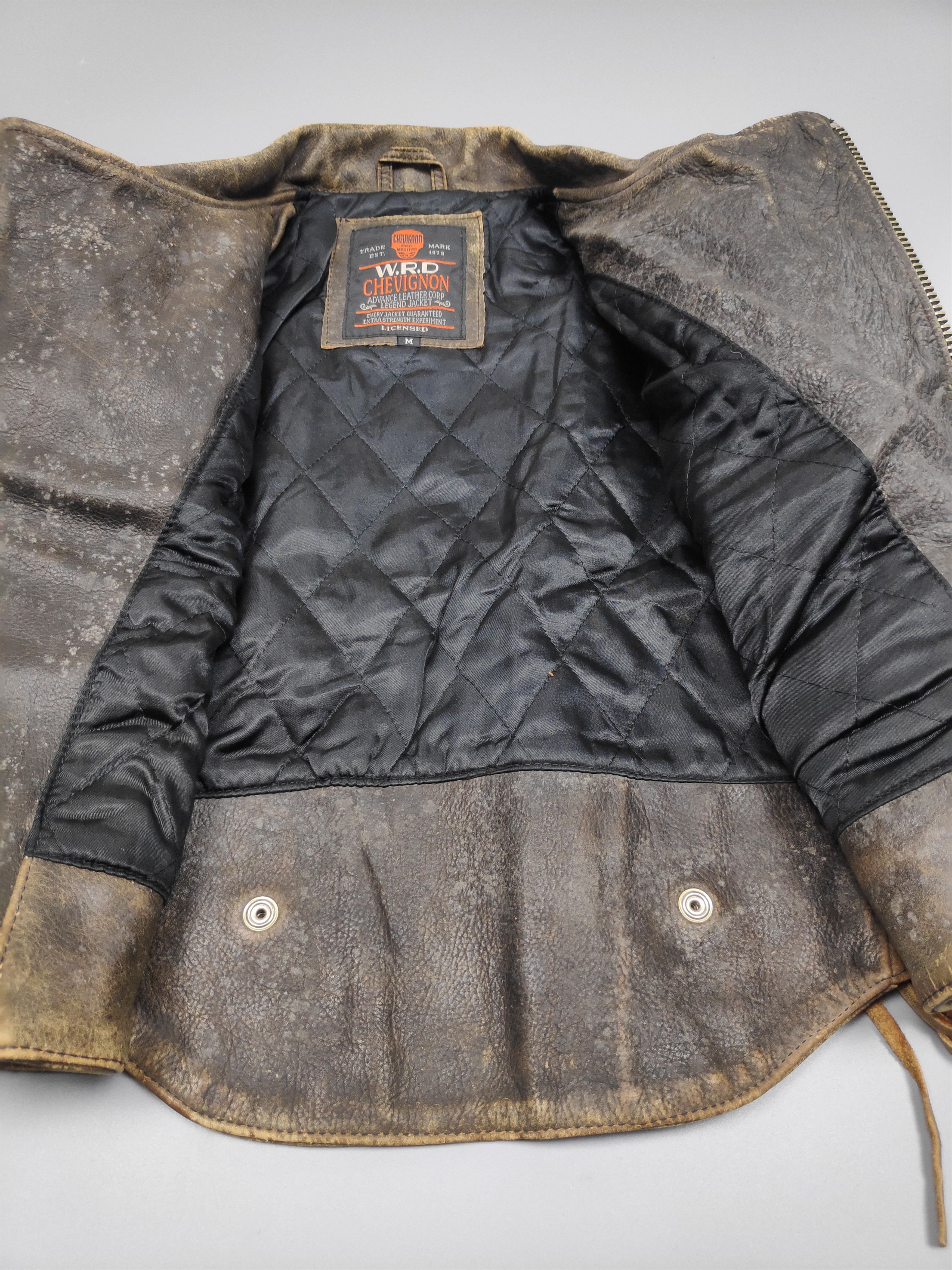 Chevignon VINTAGE LEATHER JACKET CHEVIGNON Size US S / EU 44-46 / 1 - 7 Thumbnail