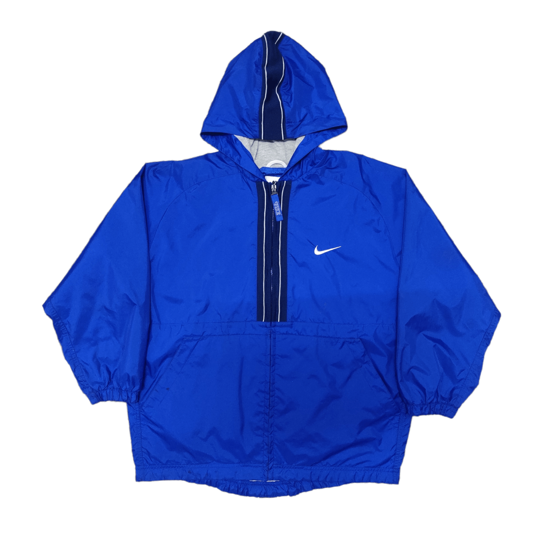 image of Vintage 90's Nike Mini Swoosh Windbreaker in Blue, Men's (Size Medium)