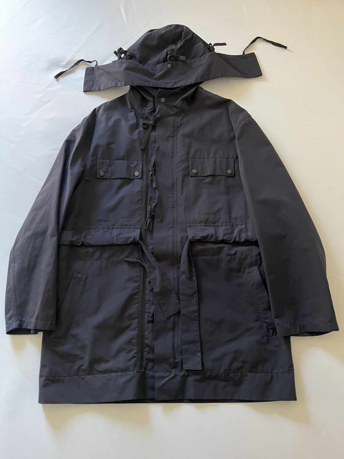 Image of Craig Green Aw15 String Up Anorak in Navy, Men's (Size XL)