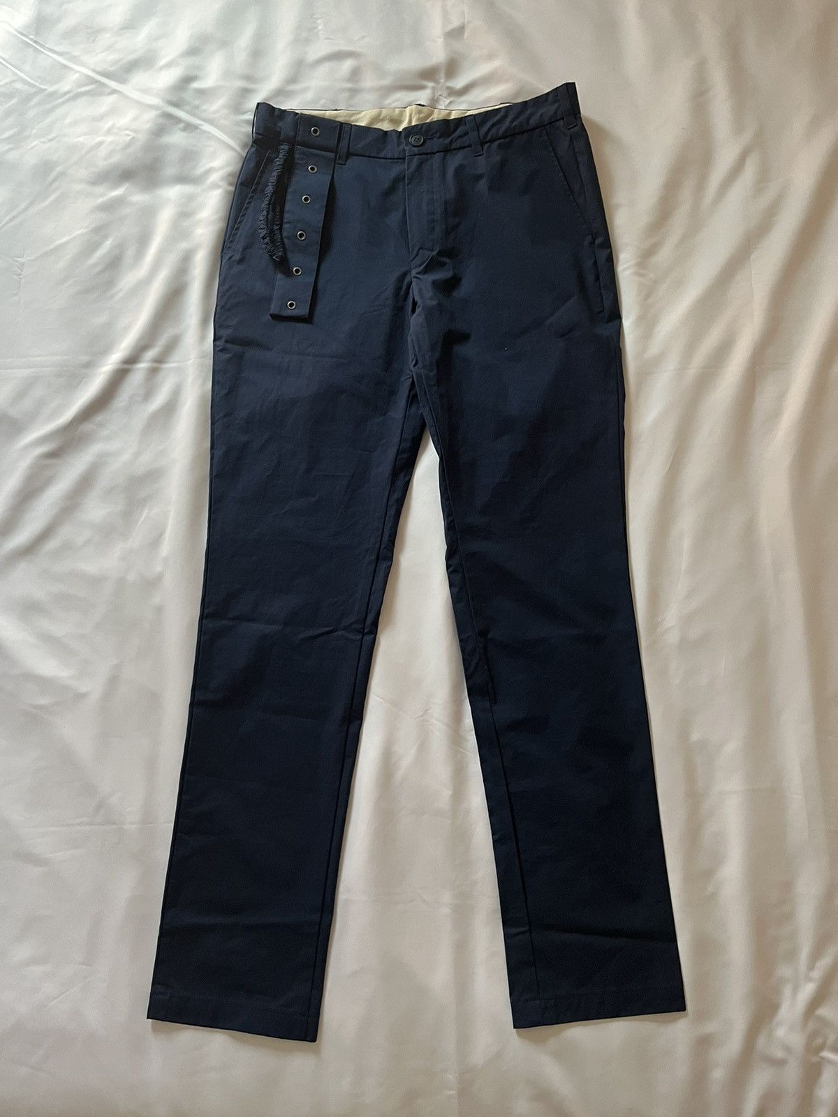 Image of Craig Green Ss17 Sailor Slim Trousers in Navy, Men's (Size 33)