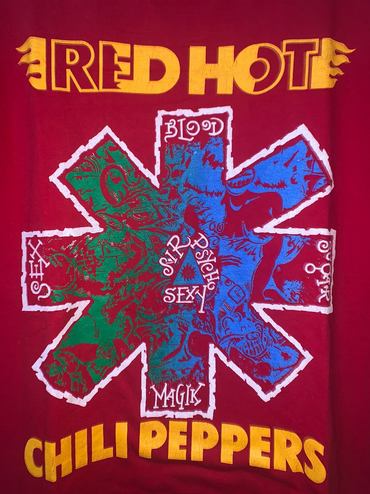 Band Tees Vintage 90s Red Hot Chili Peppers X Vision Street Wear,RHCP Size US L / EU 52-54 / 3 - 5 Thumbnail