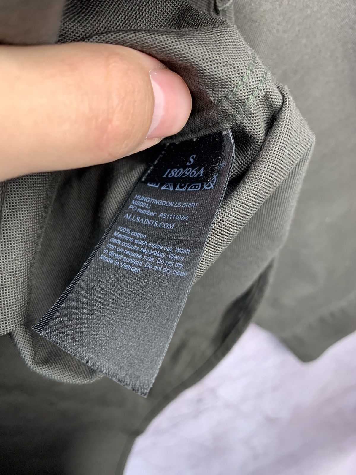 Allsaints Allsaints luxury streetwear shirt Size US S / EU 44-46 / 1 - 5 Thumbnail