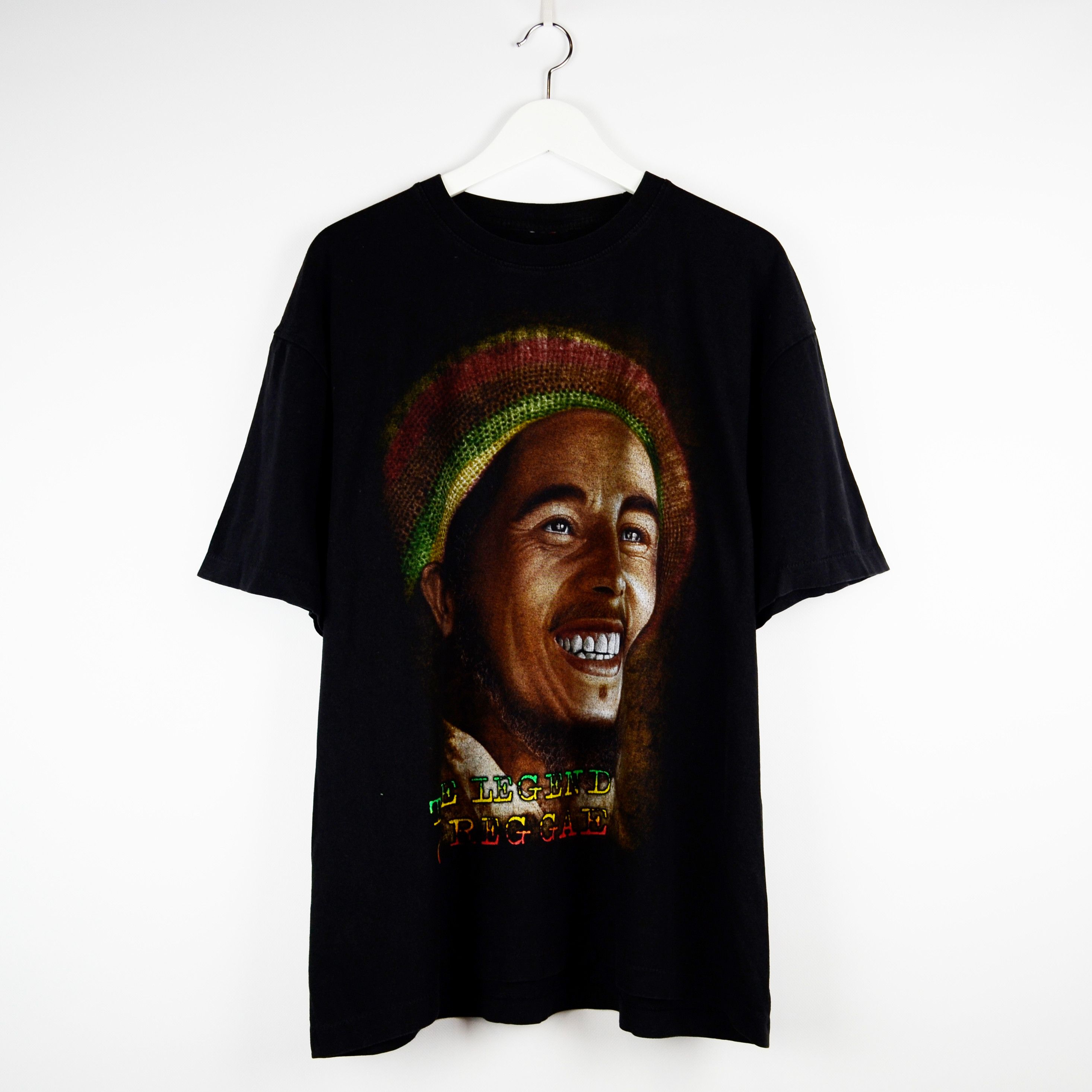 Other Baby Marley vintage t-shirt 90s single stitch black faded Size US XL / EU 56 / 4 - 1 Thumbnail