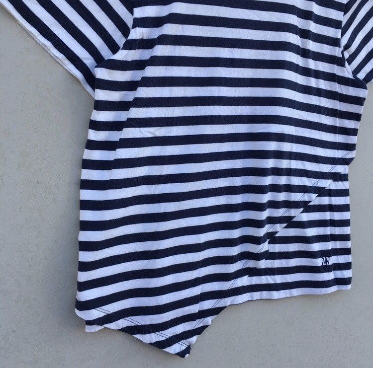 JW Anderson Dont buy yet ! Uniqlo Assymetric Crop Stripe Tees Size US L / EU 52-54 / 3 - 4 Thumbnail