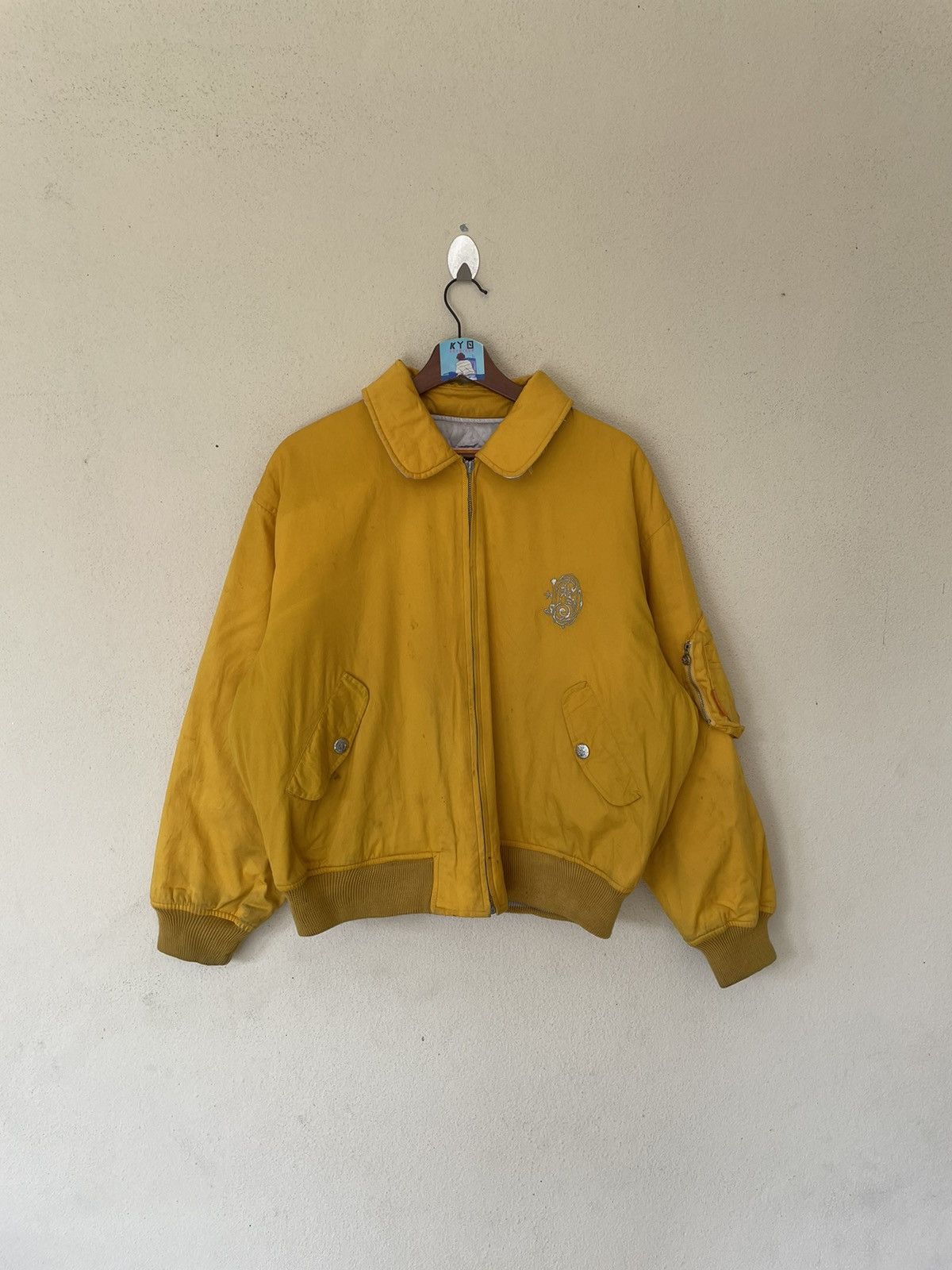 Japanese Brand × Vintage VINTAGE EMBROIDERED POU DOU DOU AUTUMN-WINTER BOMBER JACKET Size US L / EU 52-54 / 3 - 6 Thumbnail