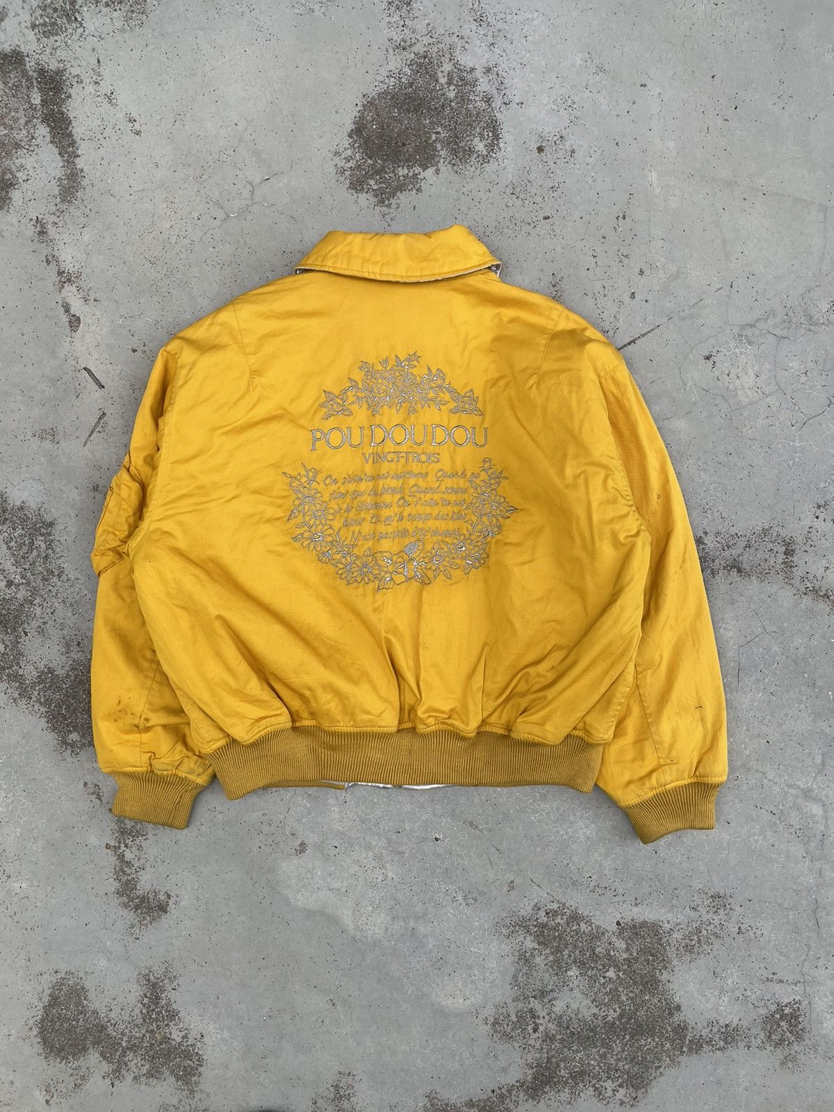 Japanese Brand × Vintage VINTAGE EMBROIDERED POU DOU DOU AUTUMN-WINTER BOMBER JACKET Size US L / EU 52-54 / 3 - 2 Thumbnail