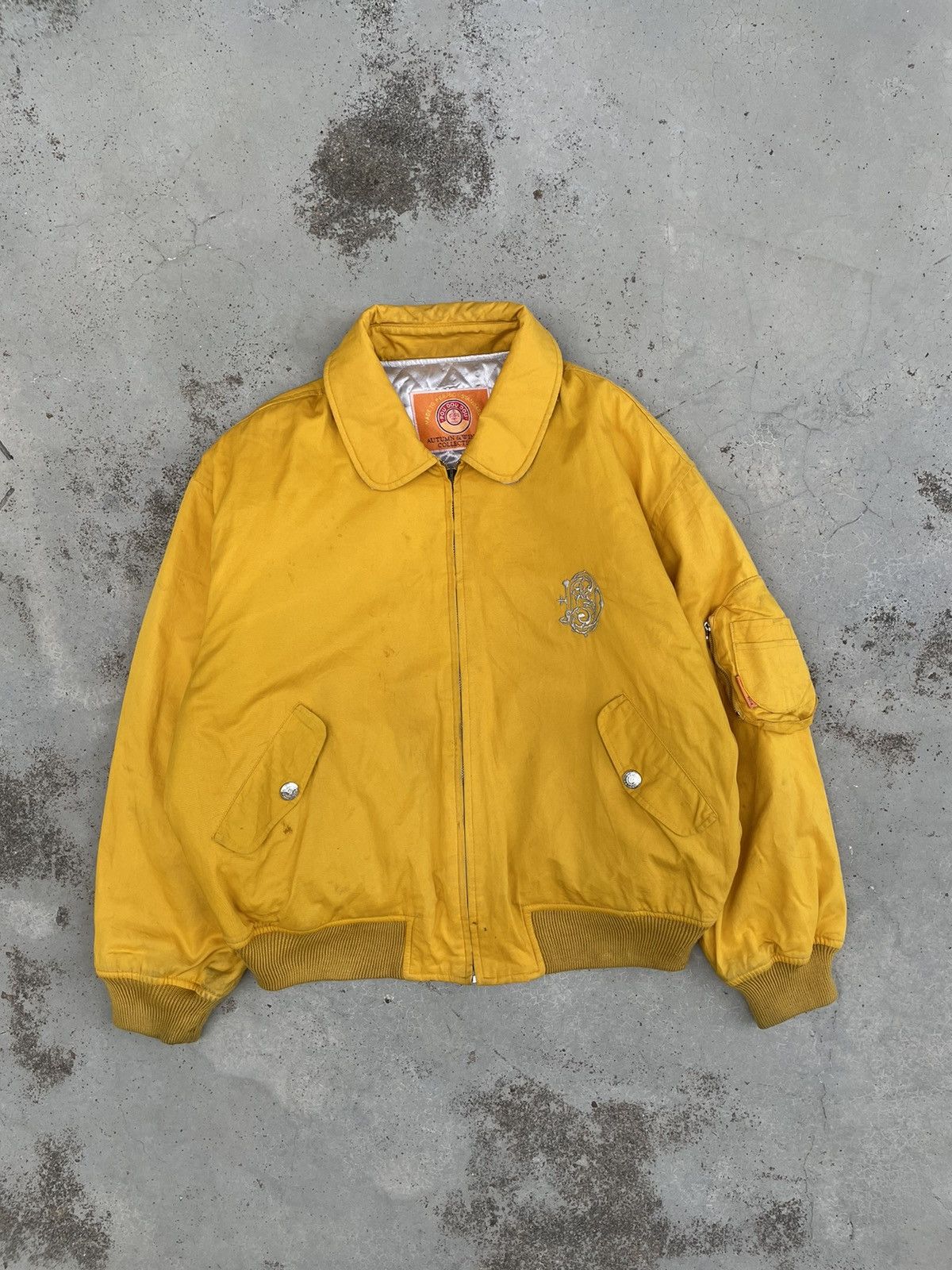 Japanese Brand × Vintage VINTAGE EMBROIDERED POU DOU DOU AUTUMN-WINTER BOMBER JACKET Size US L / EU 52-54 / 3 - 3 Thumbnail
