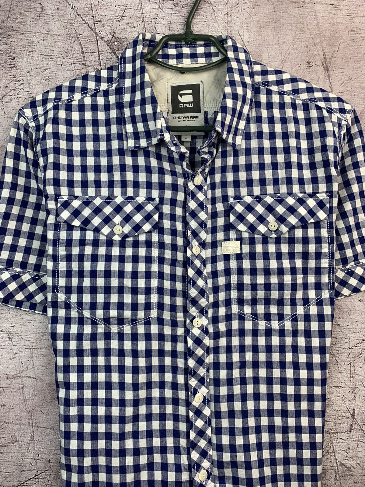 G-Star G Star Raw Mens Short Sleeve Shirt Size US L / EU 52-54 / 3 - 2 Thumbnail
