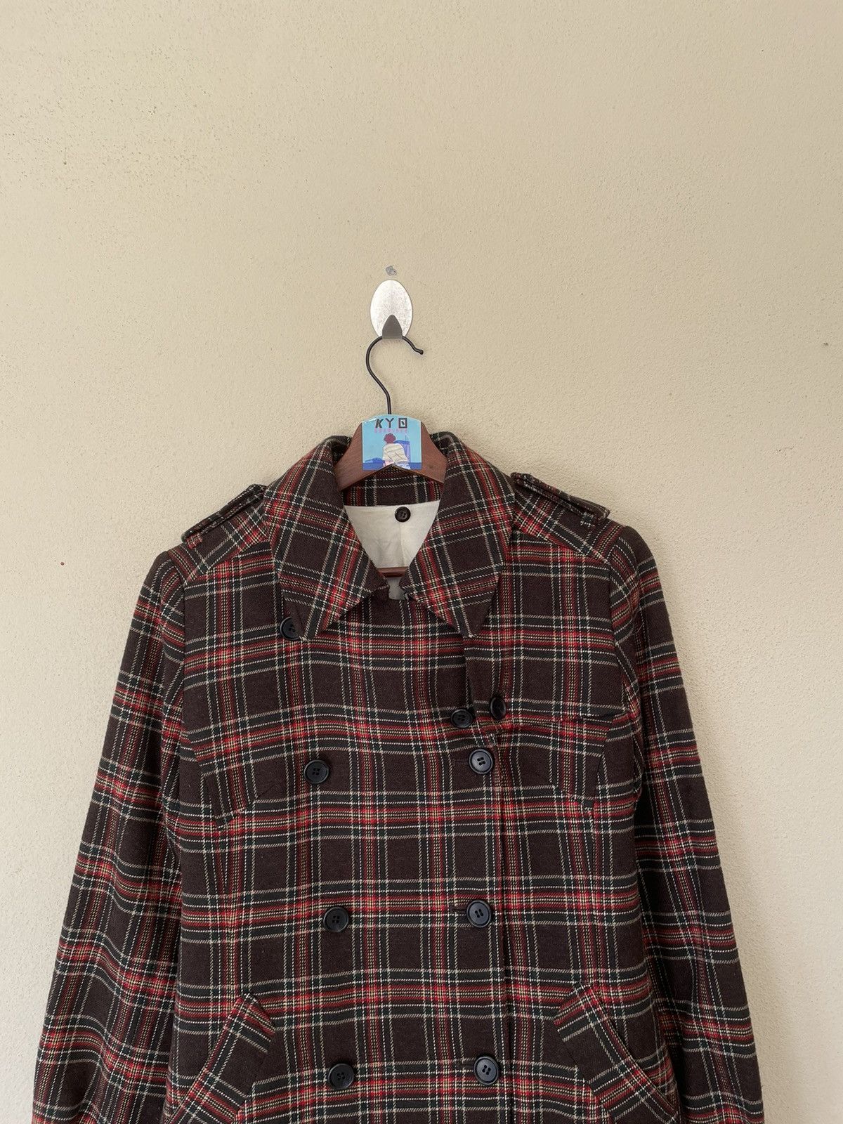 Designer × Japanese Brand VINTAGE ATSURO TAYAMA AT TARTAN JACKET Size US M / EU 48-50 / 2 - 3 Thumbnail