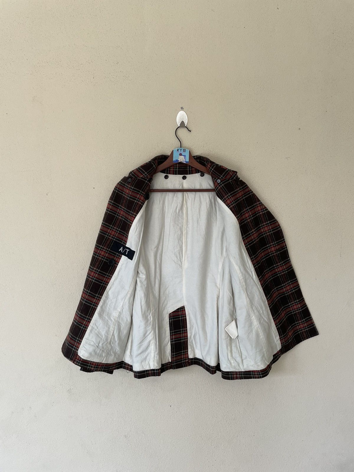 Designer × Japanese Brand VINTAGE ATSURO TAYAMA AT TARTAN JACKET Size US M / EU 48-50 / 2 - 7 Thumbnail
