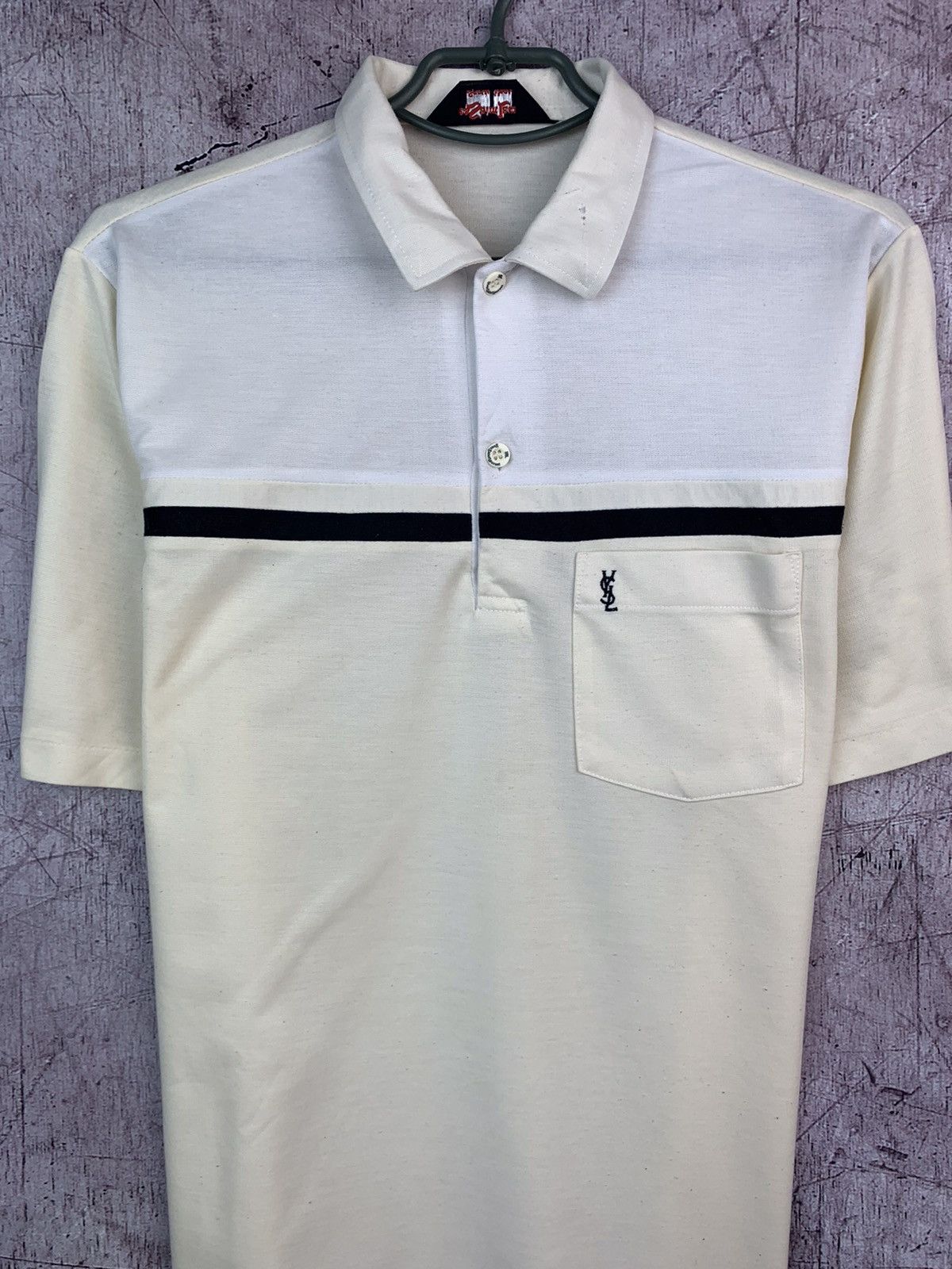 Vintage Vintage Yves Saint Laurent Rare Polo Size US L / EU 52-54 / 3 - 2 Thumbnail