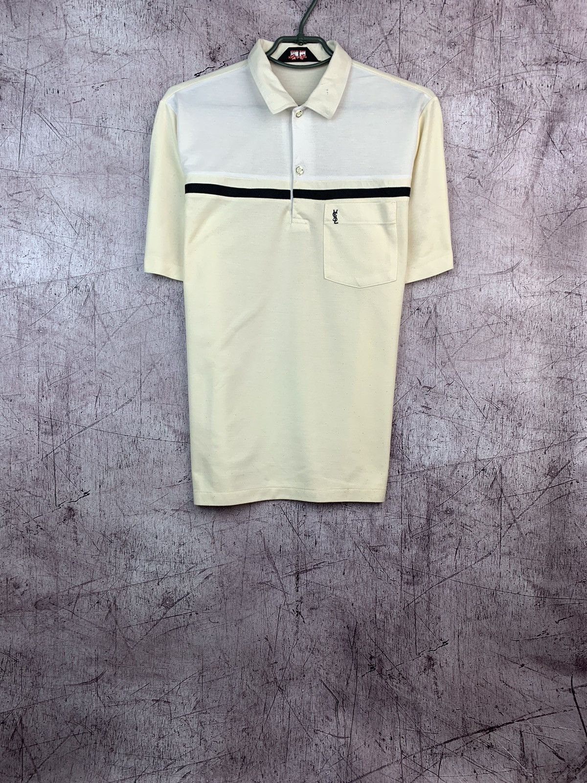 Vintage Vintage Yves Saint Laurent Rare Polo Size US L / EU 52-54 / 3 - 1 Thumbnail