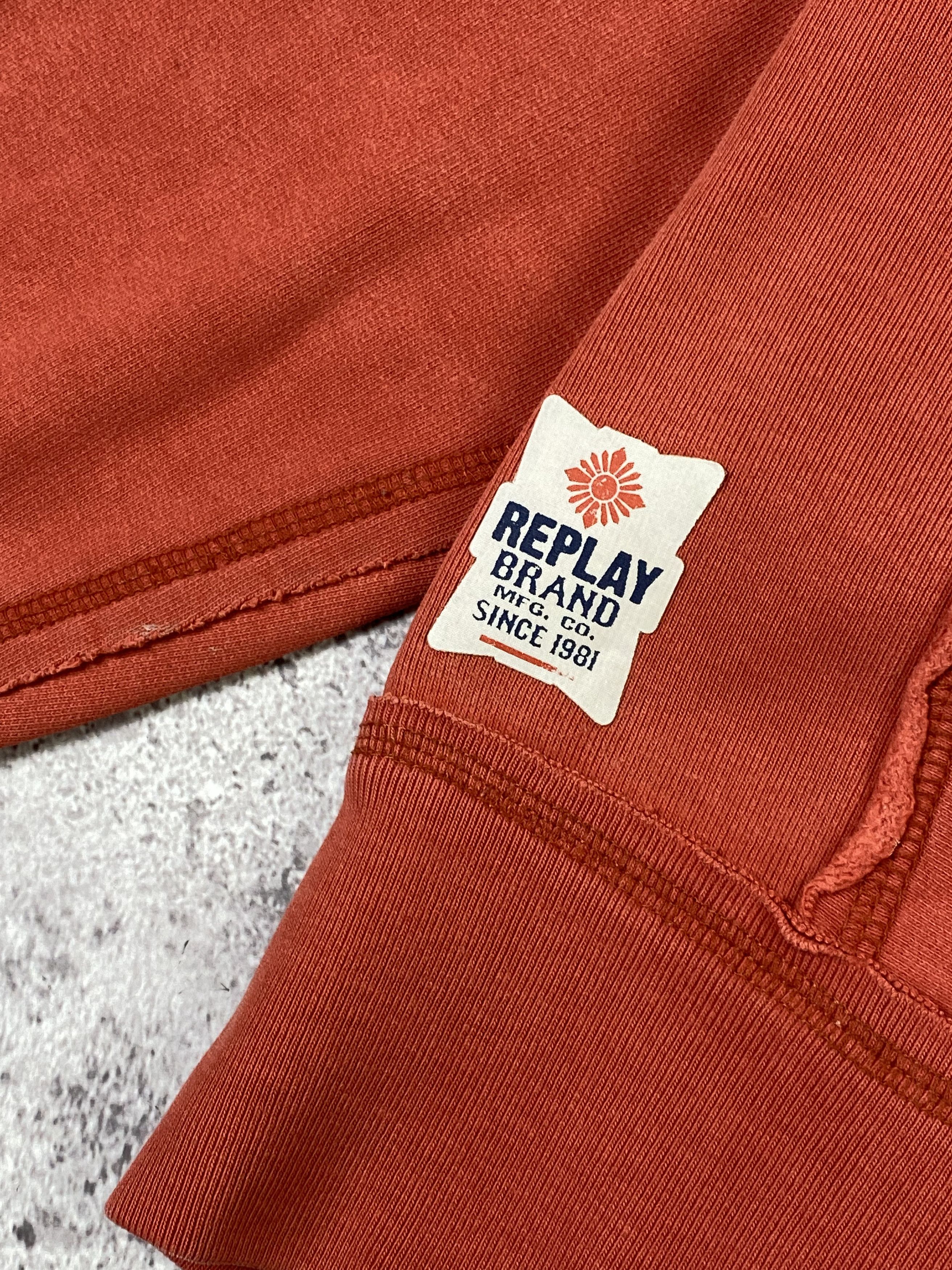 Replay × Vintage Vintage Replay Sweatshirt Big Spellout Logo Streetwear Y2K Size US M / EU 48-50 / 2 - 7 Thumbnail