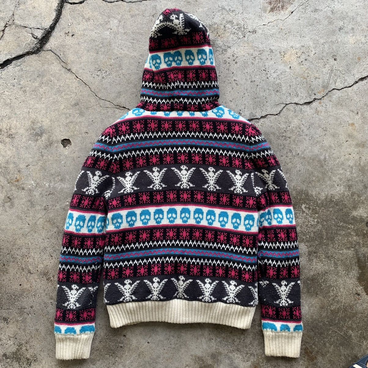 Japanese Brand Place Plan Red Label faux fur hoodie knitwear sweater jacket Size US M / EU 48-50 / 2 - 3 Thumbnail