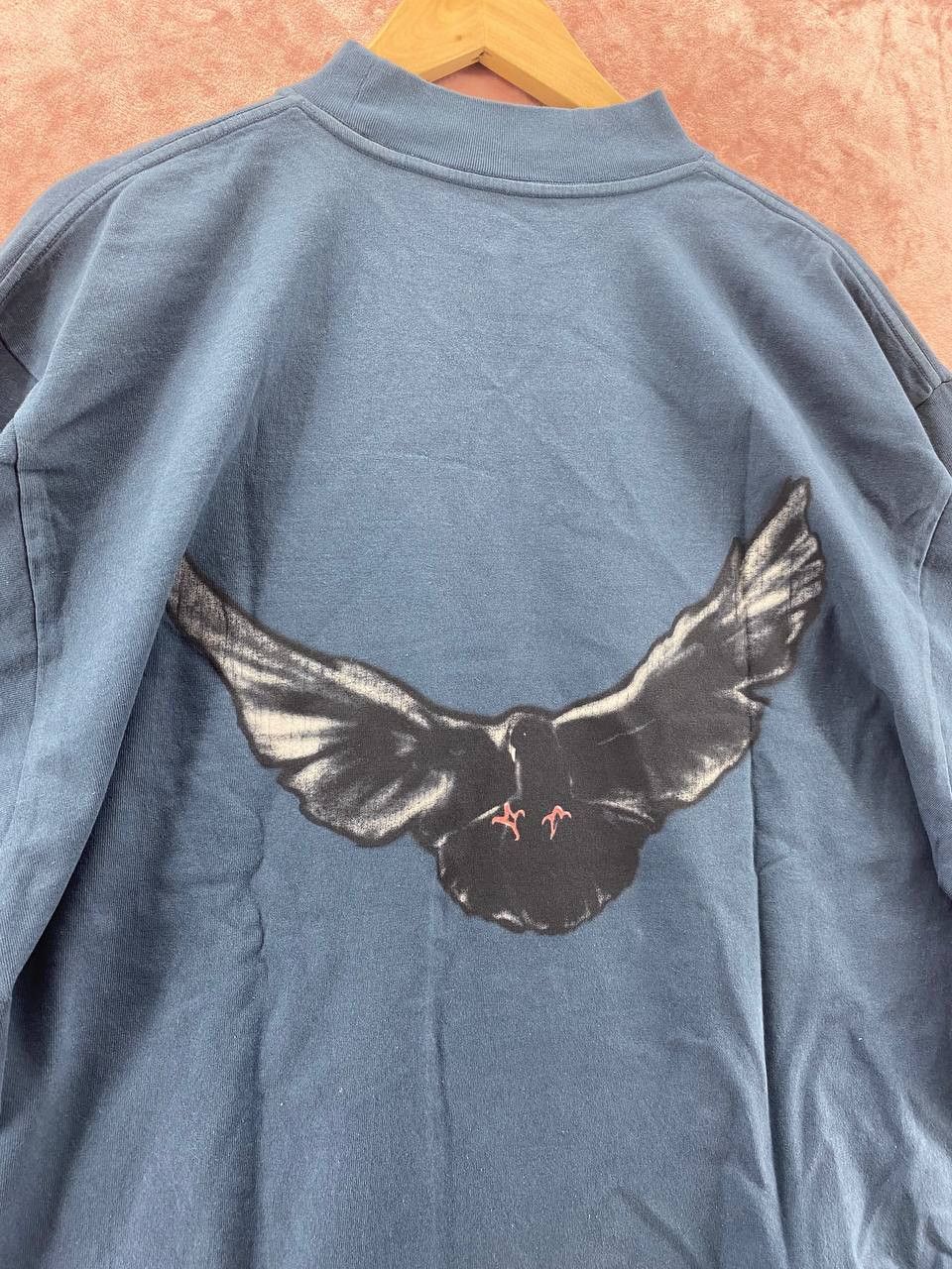 Gap Yeezy Gap by Balenciaga Dove Longsleeve Tee Dark Blue M Size US M / EU 48-50 / 2 - 3 Thumbnail