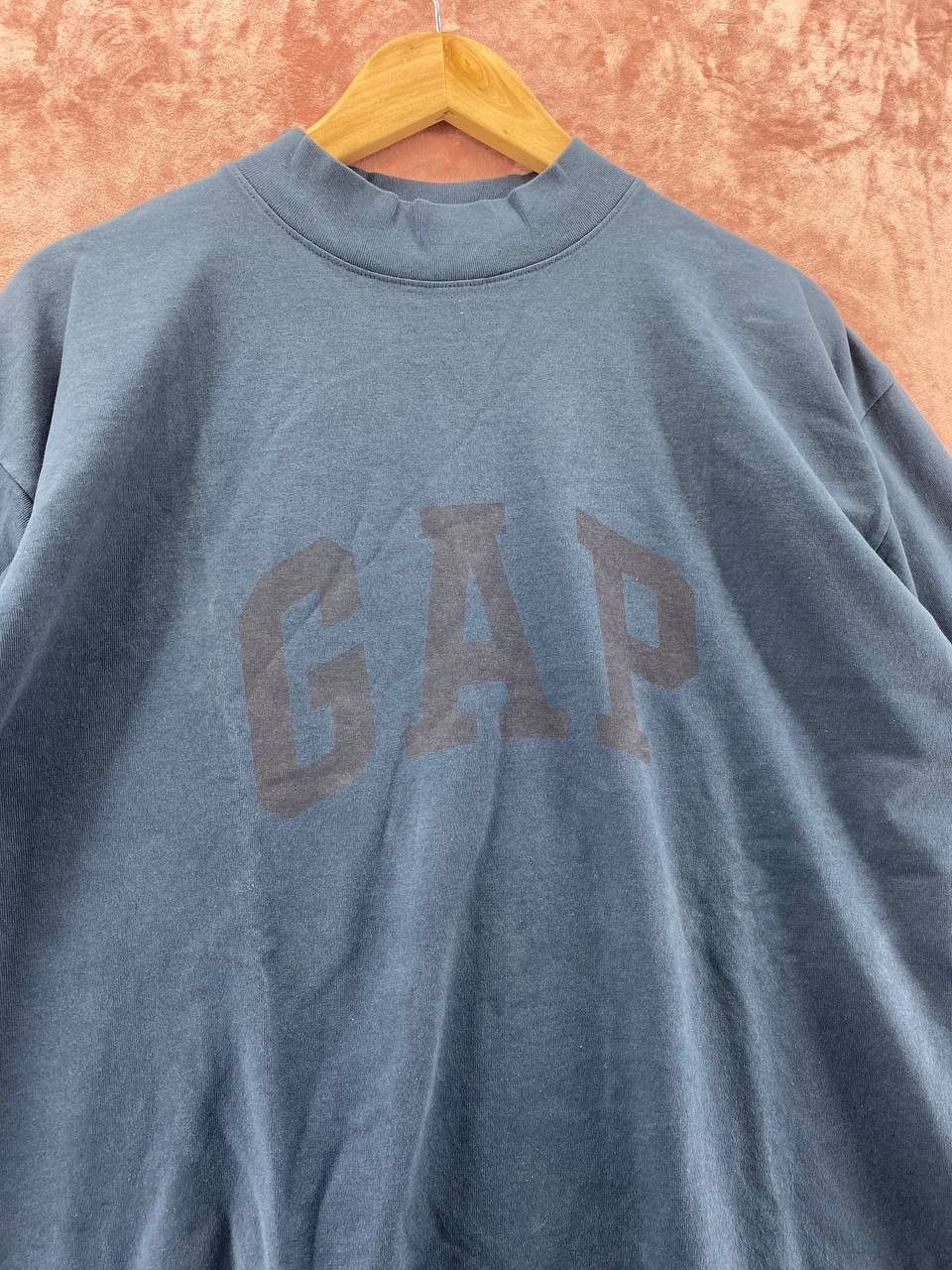 Gap Yeezy Gap by Balenciaga Dove Longsleeve Tee Dark Blue M Size US M / EU 48-50 / 2 - 4 Thumbnail