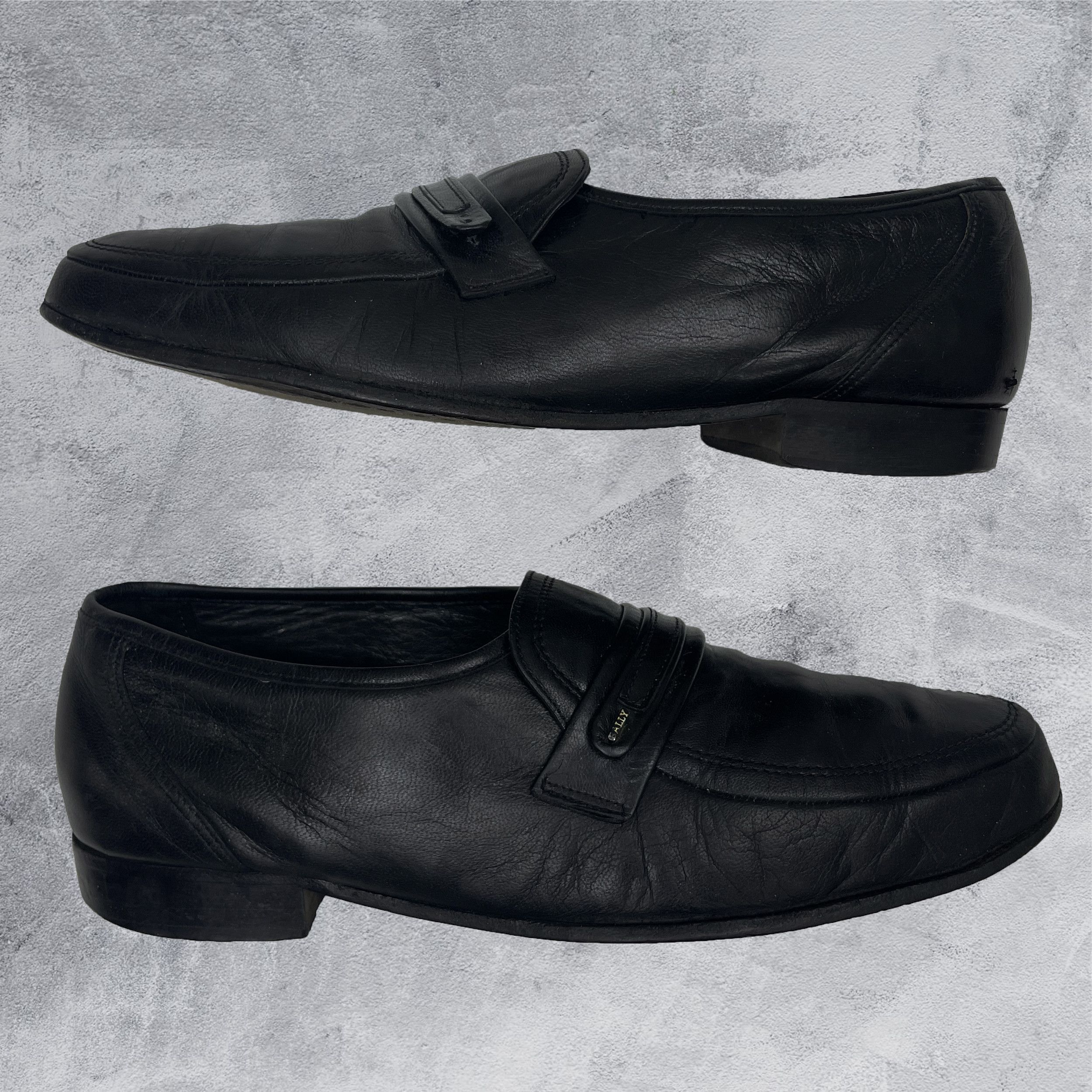 Bally Vintage Loafers Leather Shoes