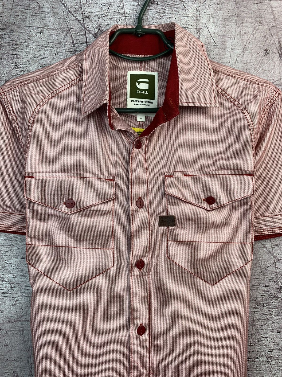 G-Star G Star Raw Mens Short Sleeve Shirt Size US M / EU 48-50 / 2 - 2 Thumbnail