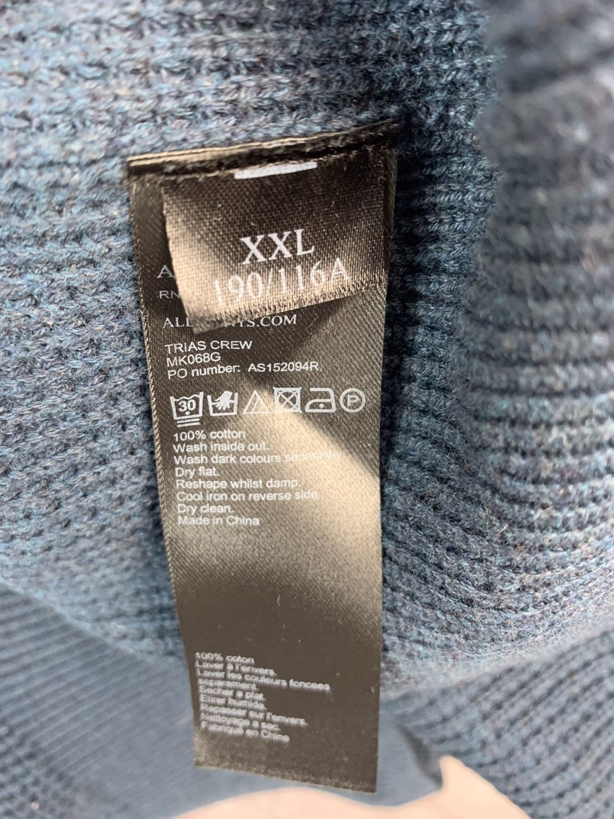Allsaints Allsaints Trias Mens Crew Neck Sweater y2k Size US XXL / EU 58 / 5 - 3 Thumbnail