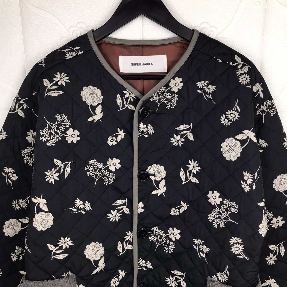Designer × Japanese Brand × Vintage Japanese Quilted Super Hakka Flower Motion Over Coat Jacket Size S / US 4 / IT 40 - 3 Thumbnail