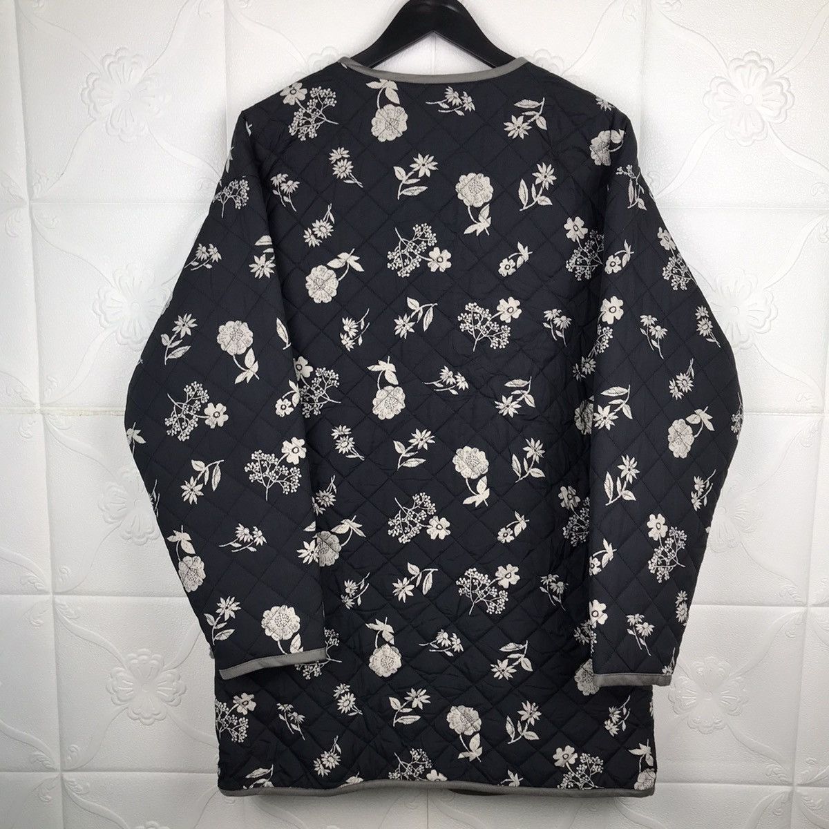 Designer × Japanese Brand × Vintage Japanese Quilted Super Hakka Flower Motion Over Coat Jacket Size S / US 4 / IT 40 - 7 Thumbnail