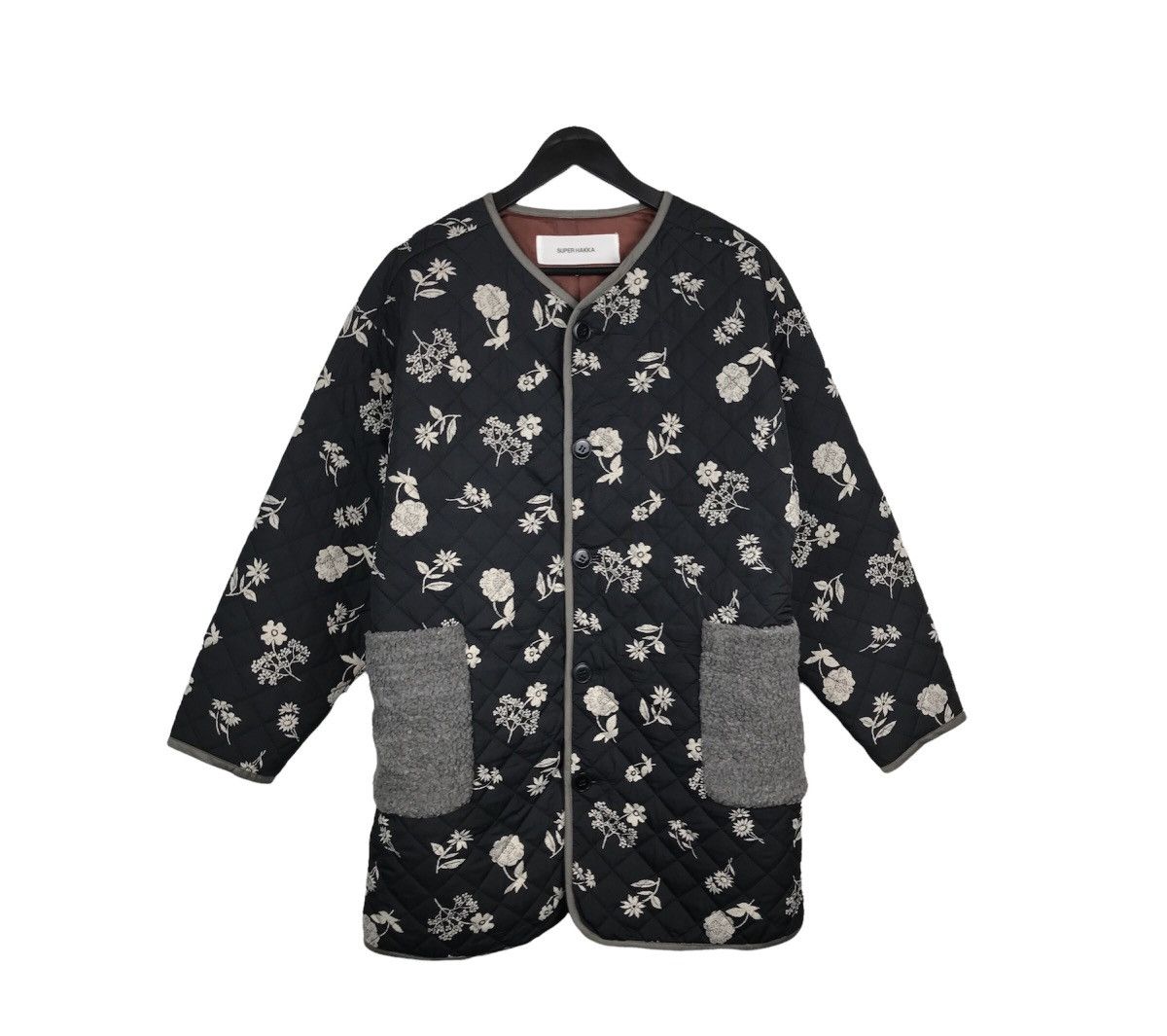 Designer × Japanese Brand × Vintage Japanese Quilted Super Hakka Flower Motion Over Coat Jacket Size S / US 4 / IT 40 - 1 Thumbnail