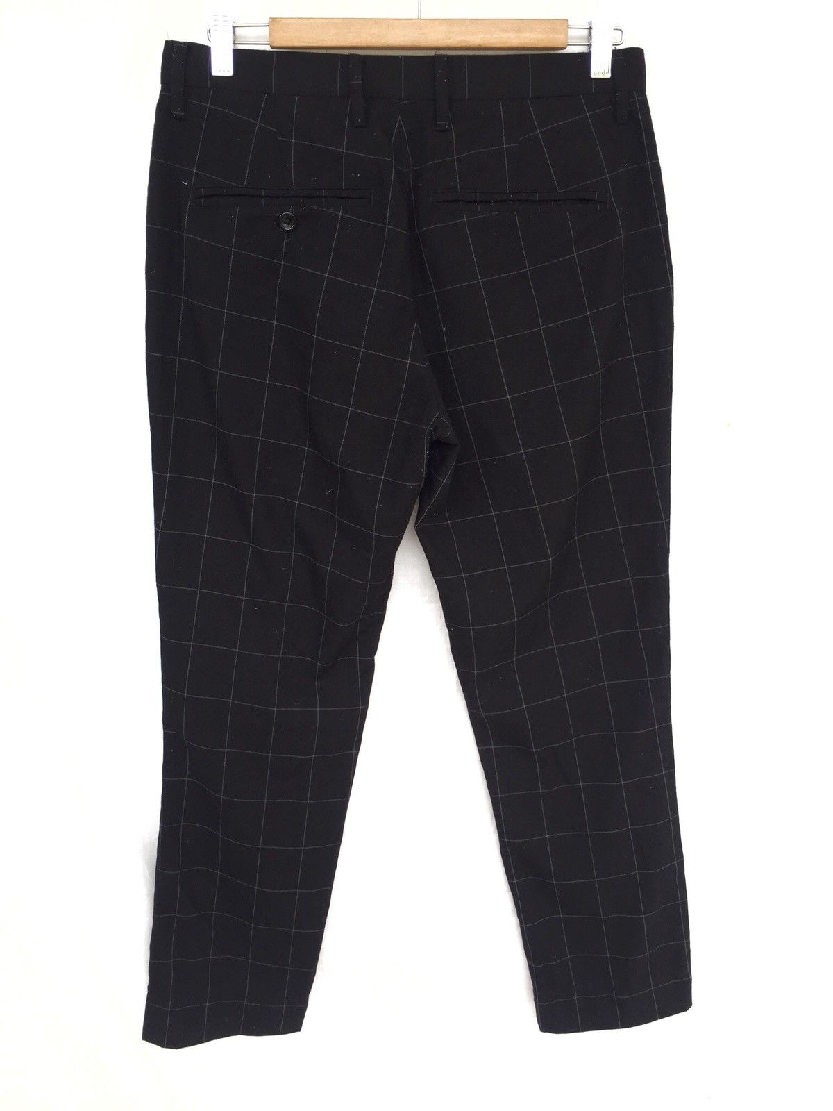 Japanese Brand Browny 🇯🇵 Checked Plaid Slim Fit Casual Pants Size US 31 - 3 Thumbnail