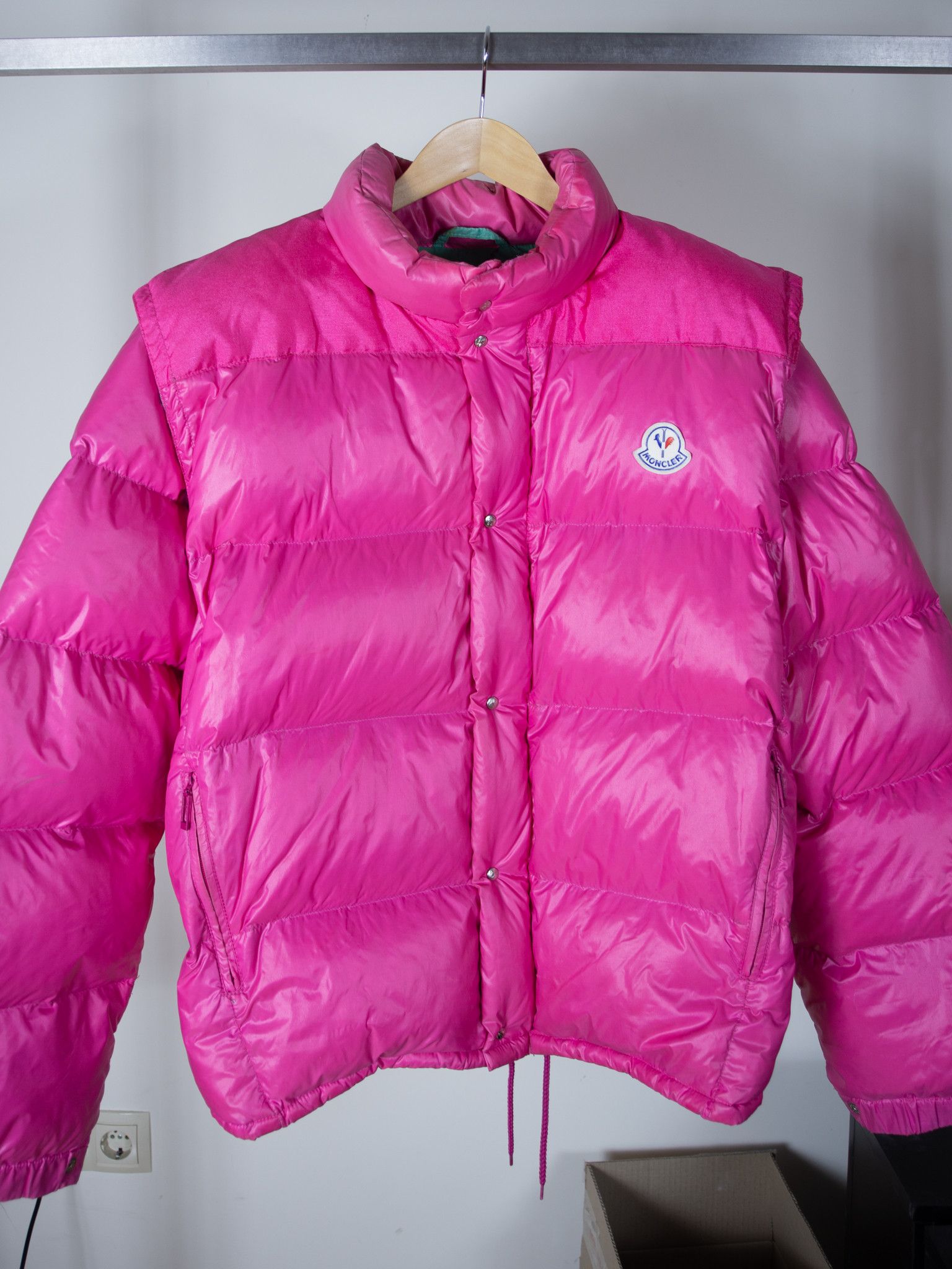 image of Moncler Vintage Rose Transformer Puffer, Men's (Size XL)