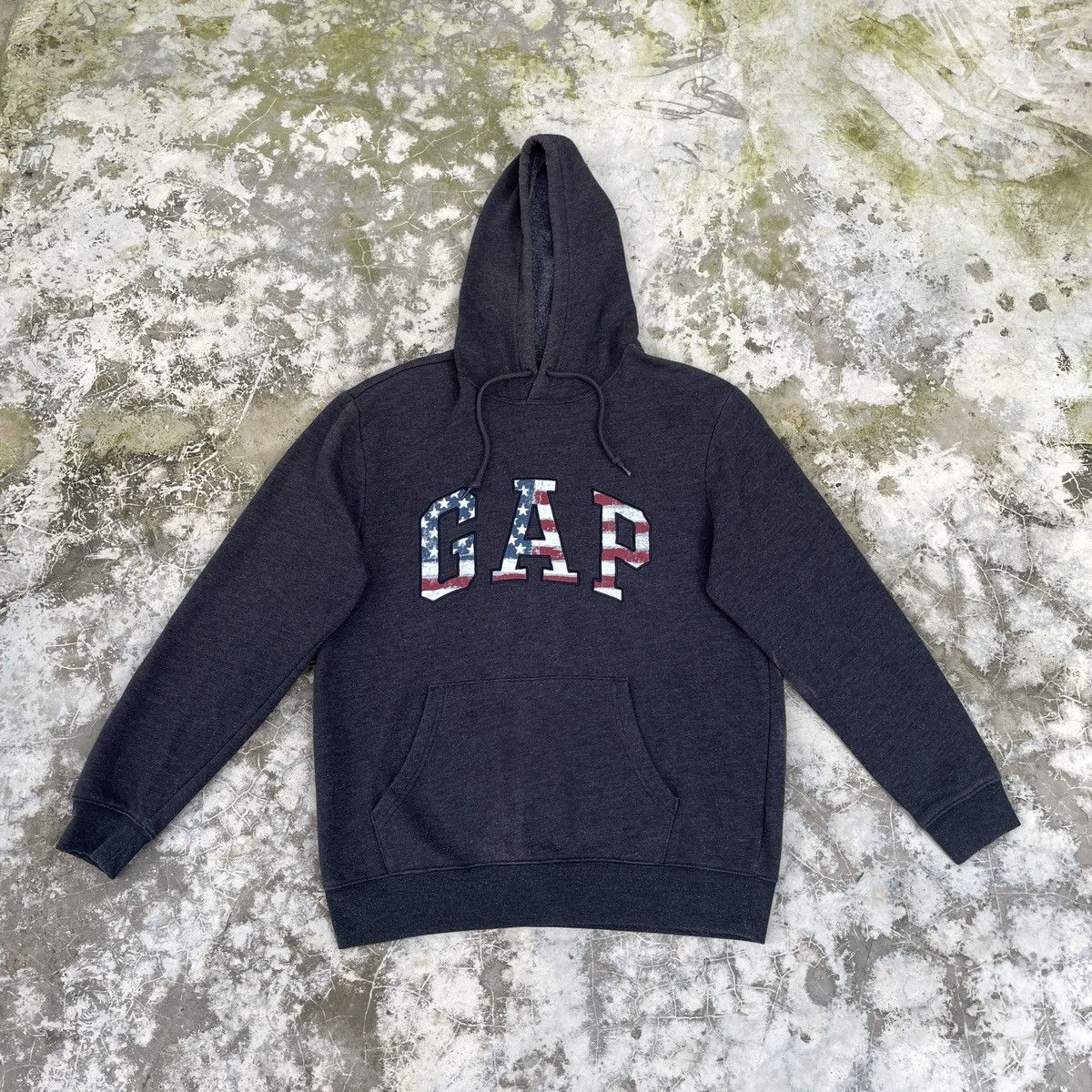 Gap × Vintage Vintage Faded Gap Hoodie Sweatshirts America Flag Size US M / EU 48-50 / 2 - 1 Thumbnail