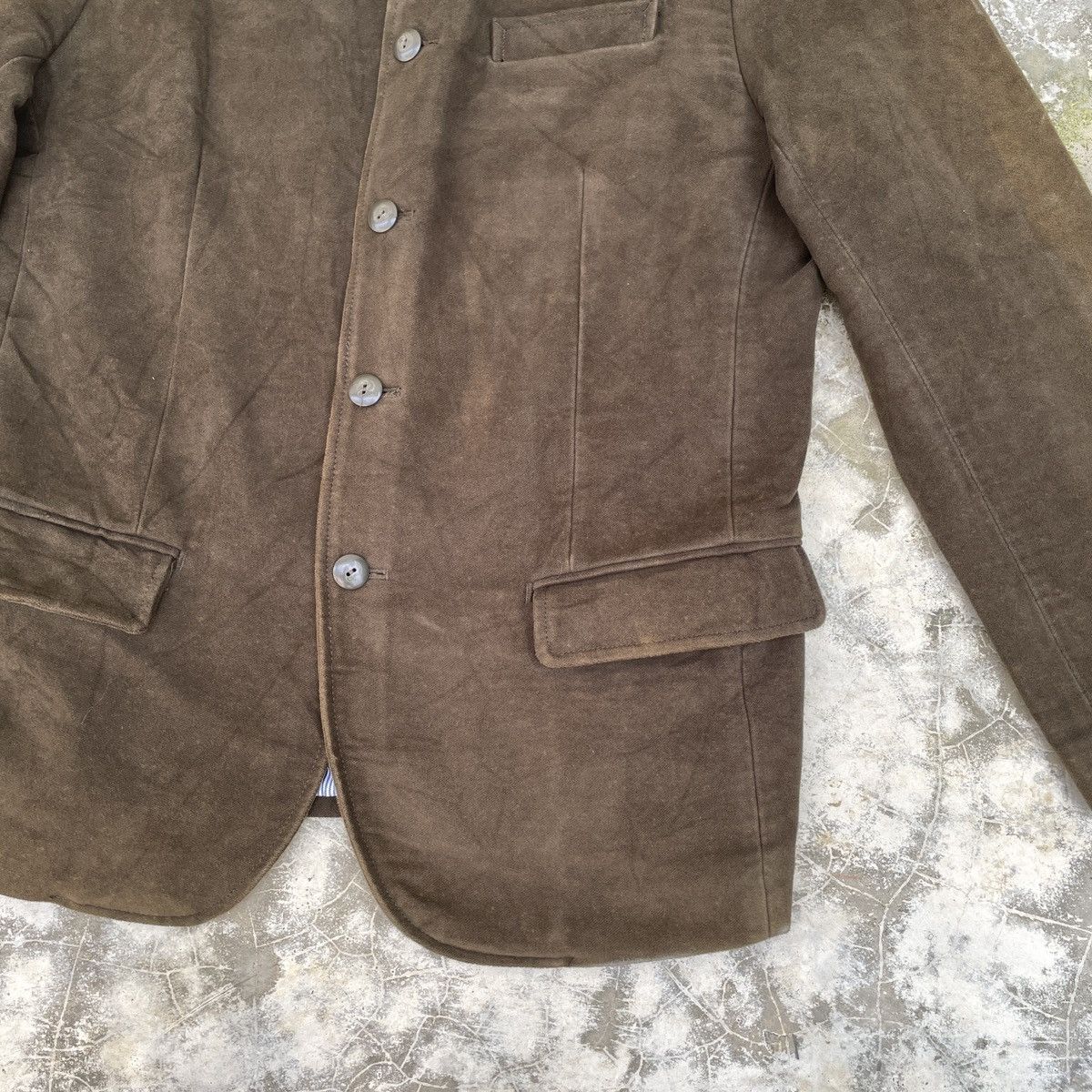 Gap × Vintage Vintage Y2K Corduroy Gap Faded Jacket - Large Size L / US 10 / IT 46 - 9 Thumbnail