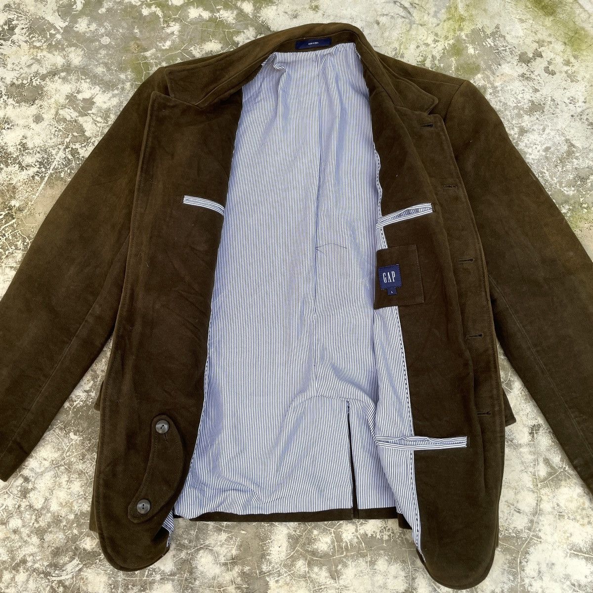 Gap × Vintage Vintage Y2K Corduroy Gap Faded Jacket - Large Size L / US 10 / IT 46 - 3 Thumbnail