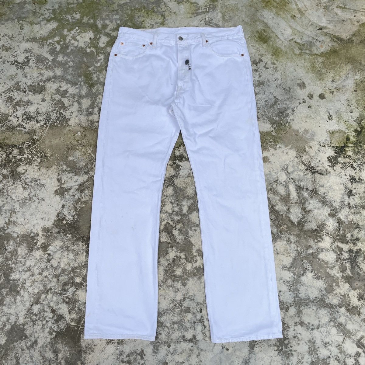 Levi's × Vintage Vintage Levi's 501 Faded White Jeans - wc 277 Size US 36 / EU 52 - 1 Thumbnail