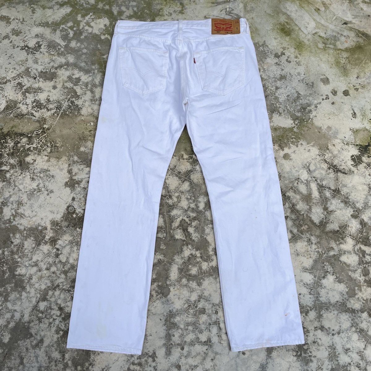 Levi's × Vintage Vintage Levi's 501 Faded White Jeans - wc 277 Size US 36 / EU 52 - 2 Thumbnail