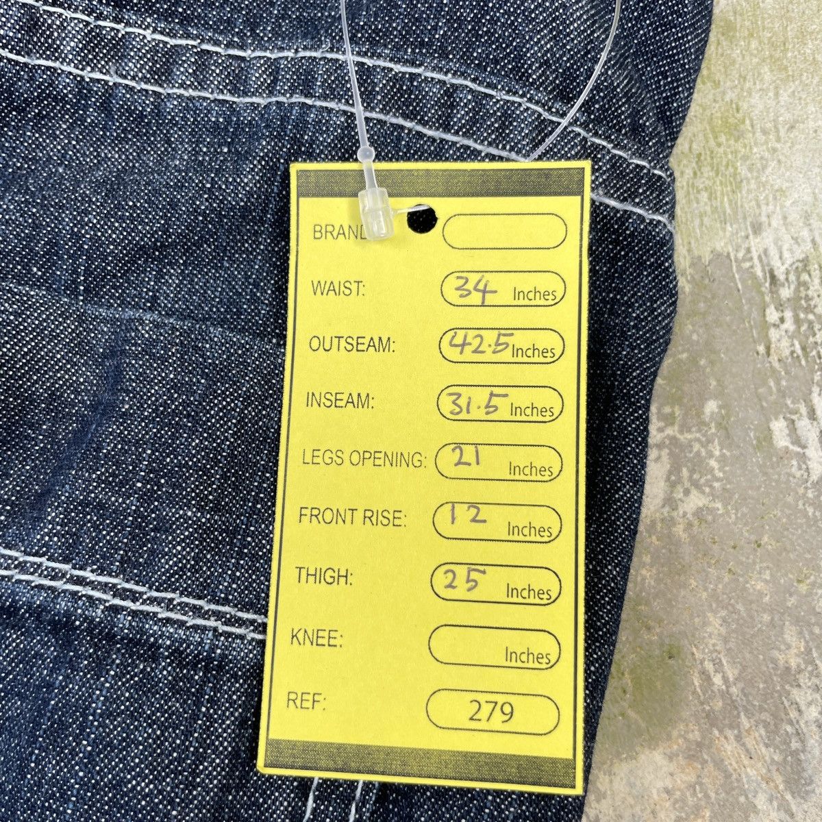Japanese Brand × Vintage Vintage Japanese Brand Bustpants Baggy Denim Pants -wc 279 Size US 34 / EU 50 - 10 Thumbnail