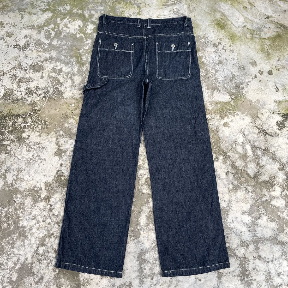Japanese Brand × Vintage Vintage Japanese Brand Bustpants Baggy Denim Pants -wc 279 Size US 34 / EU 50 - 2 Thumbnail