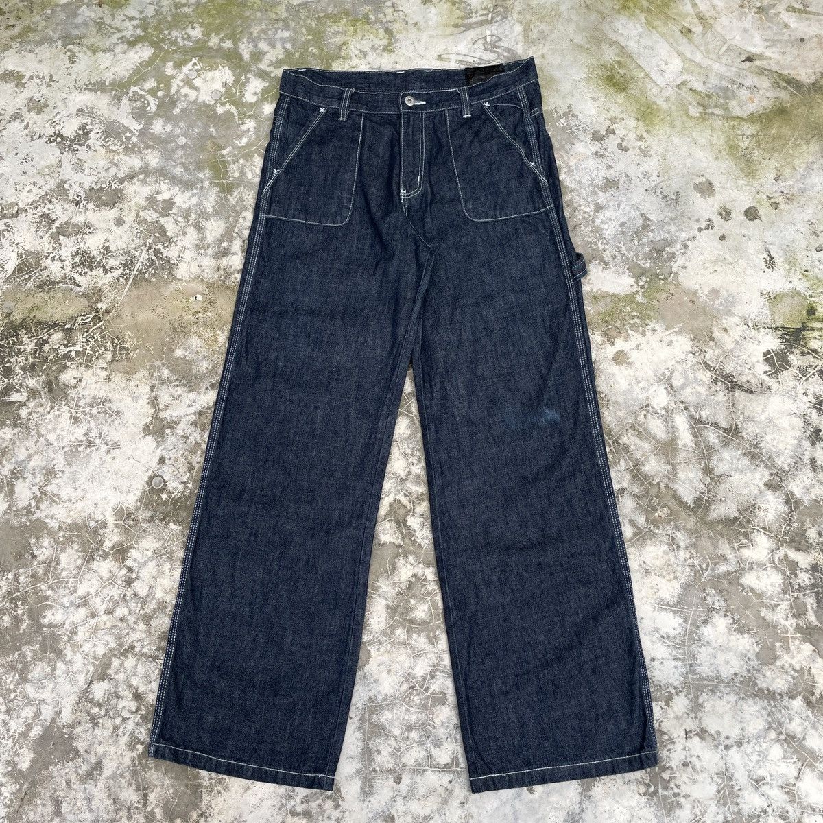 Japanese Brand × Vintage Vintage Japanese Brand Bustpants Baggy Denim Pants -wc 279 Size US 34 / EU 50 - 1 Thumbnail