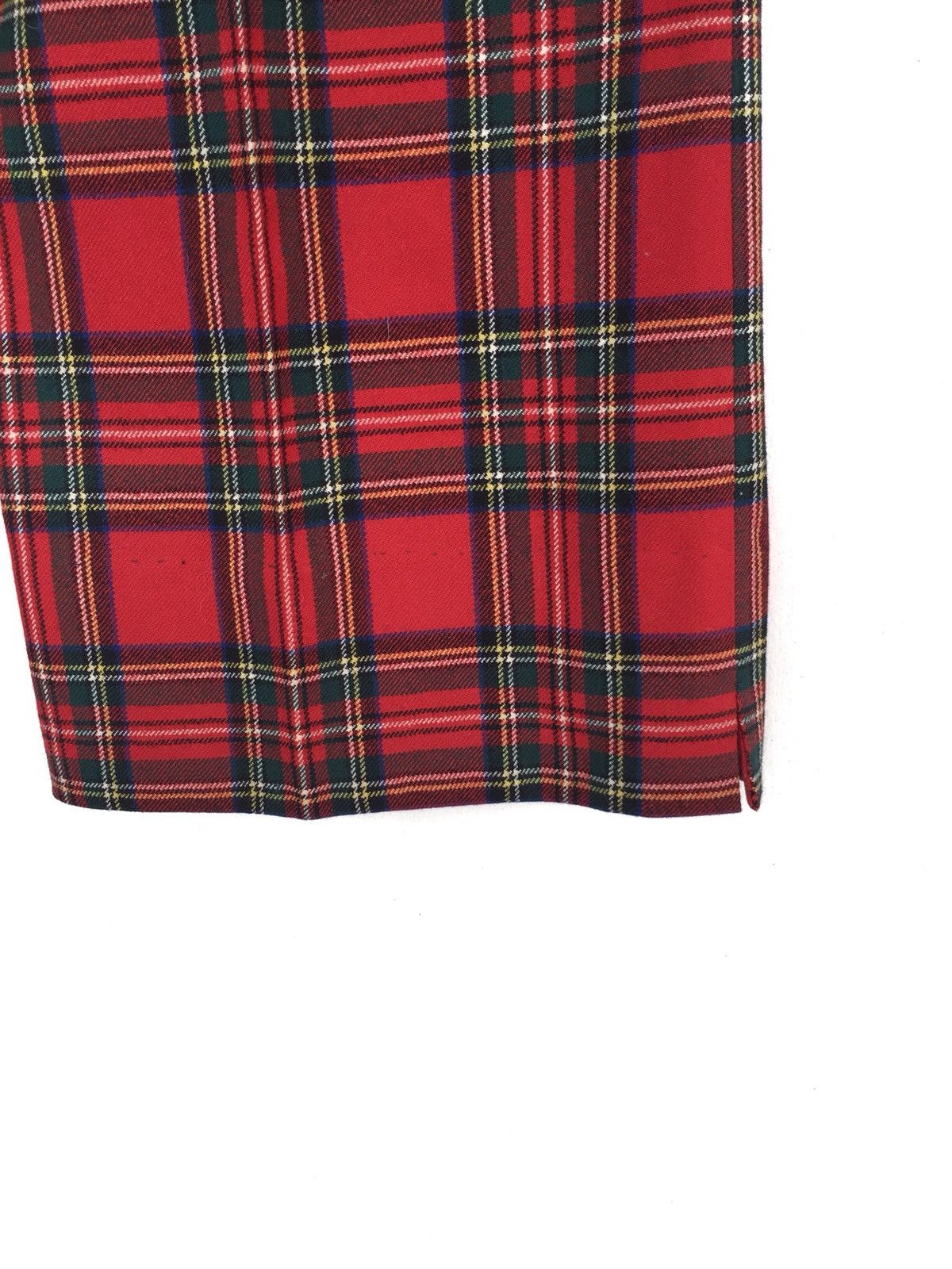 Dunlop 🇯🇵 Made Tartan Anarchy Bondage Punker Wool Pants Size US 32 / EU 48 - 5 Thumbnail