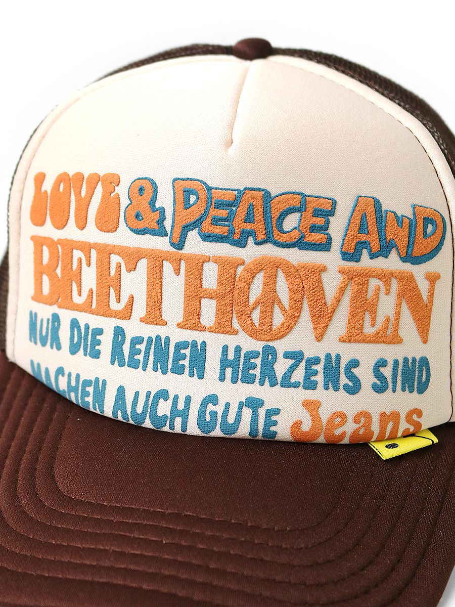 Kapital Kapital Love & Peace and Beethoven Trucker Hat Size ONE SIZE - 3 Thumbnail
