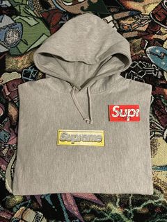 Supreme 2013 Bling Hoodie Supreme Sweatshirt Grey Medium Gray