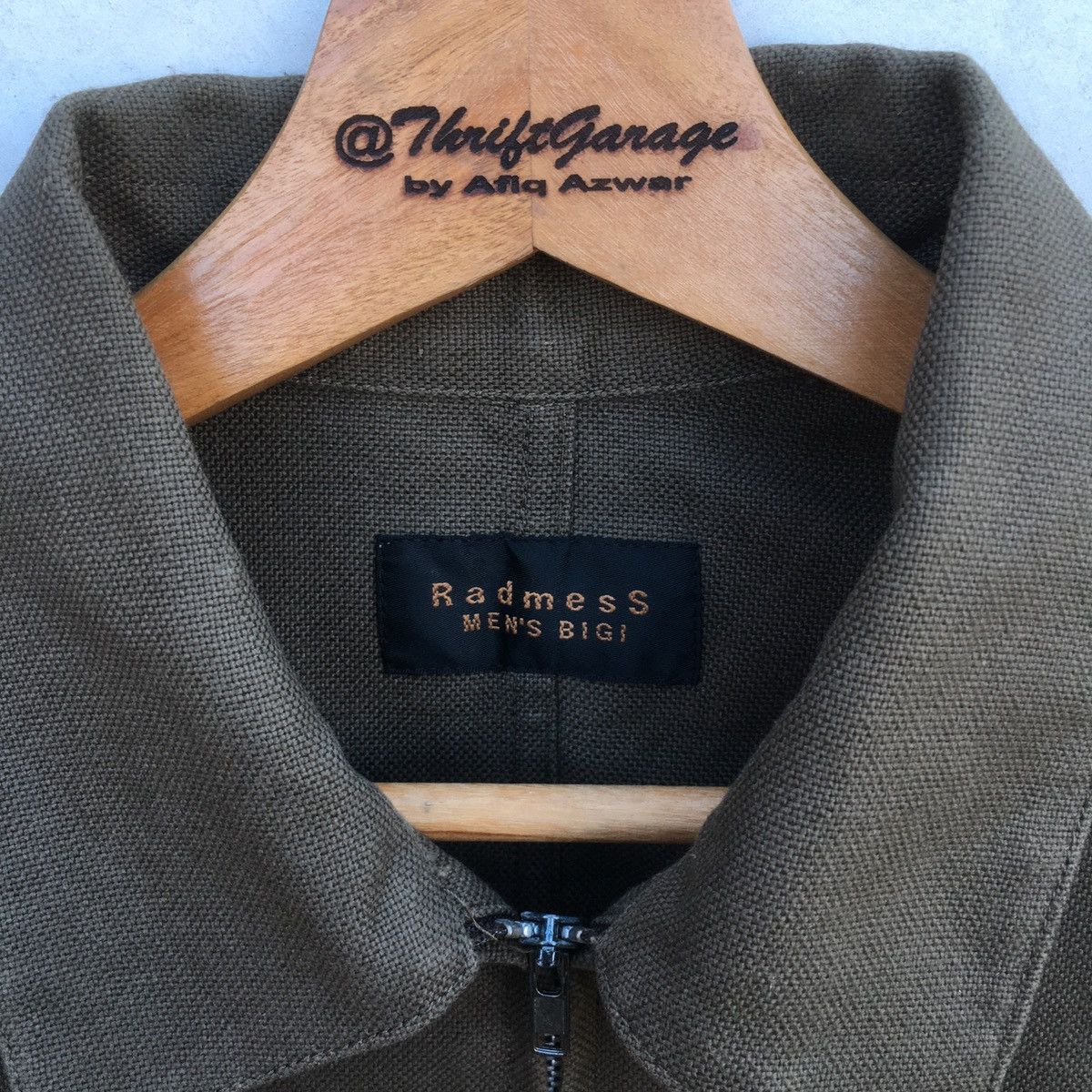 BIGI Vtg Radmess Mens Bigi Olive Military Style Zipper Jacket Size US M / EU 48-50 / 2 - 9 Thumbnail