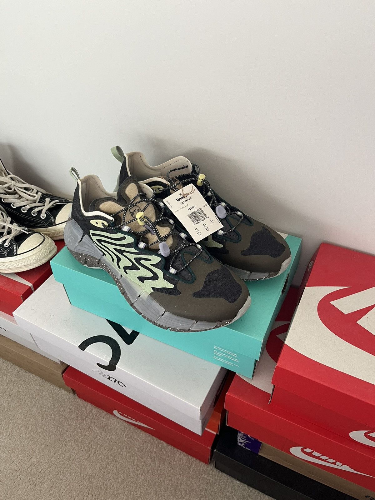 Brain Dead × Reebok Reebok x Brain Dead Zig Kinetica II Running Shoes Size US 9.5 / EU 42-43 - 2 Thumbnail