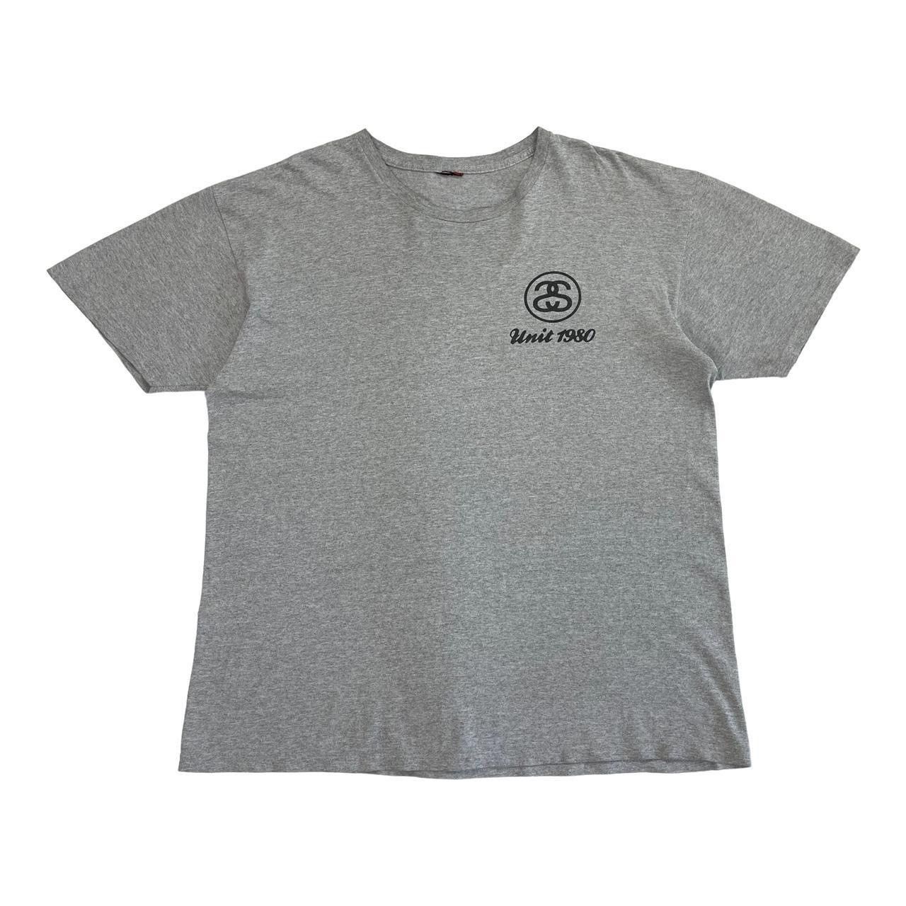 Vintage Stussy Squadron Screwballs T-Shirt unit 1980 in Grey