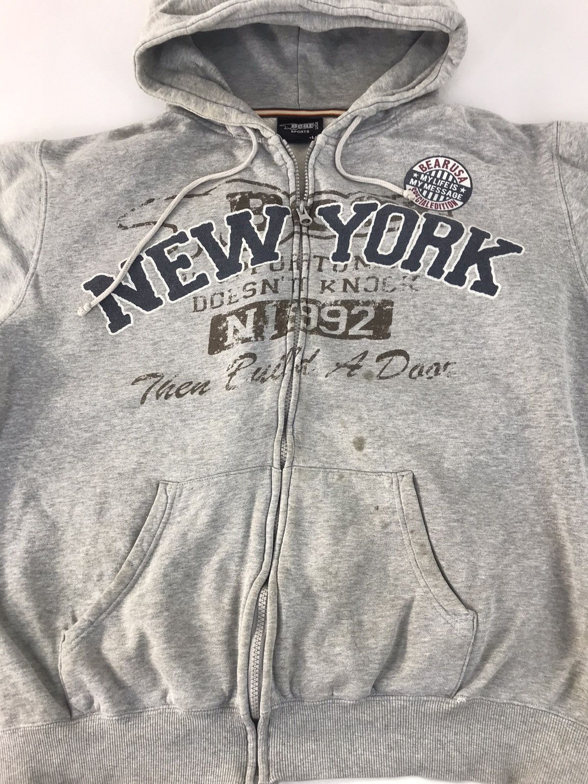 Vintage Bear Sport USA Special Edition Hoodies Jacket Zipper K2302j Size US XL / EU 56 / 4 - 2 Thumbnail