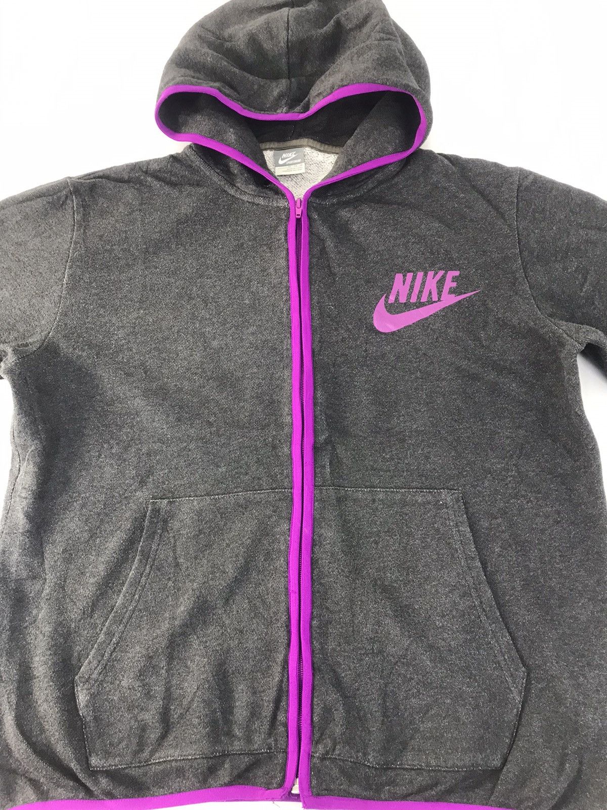 Nike × Vintage Nike Sportswear Hoodies Jacket Zipper Big Swoosh Logo K2300j Size US XL / EU 56 / 4 - 2 Thumbnail