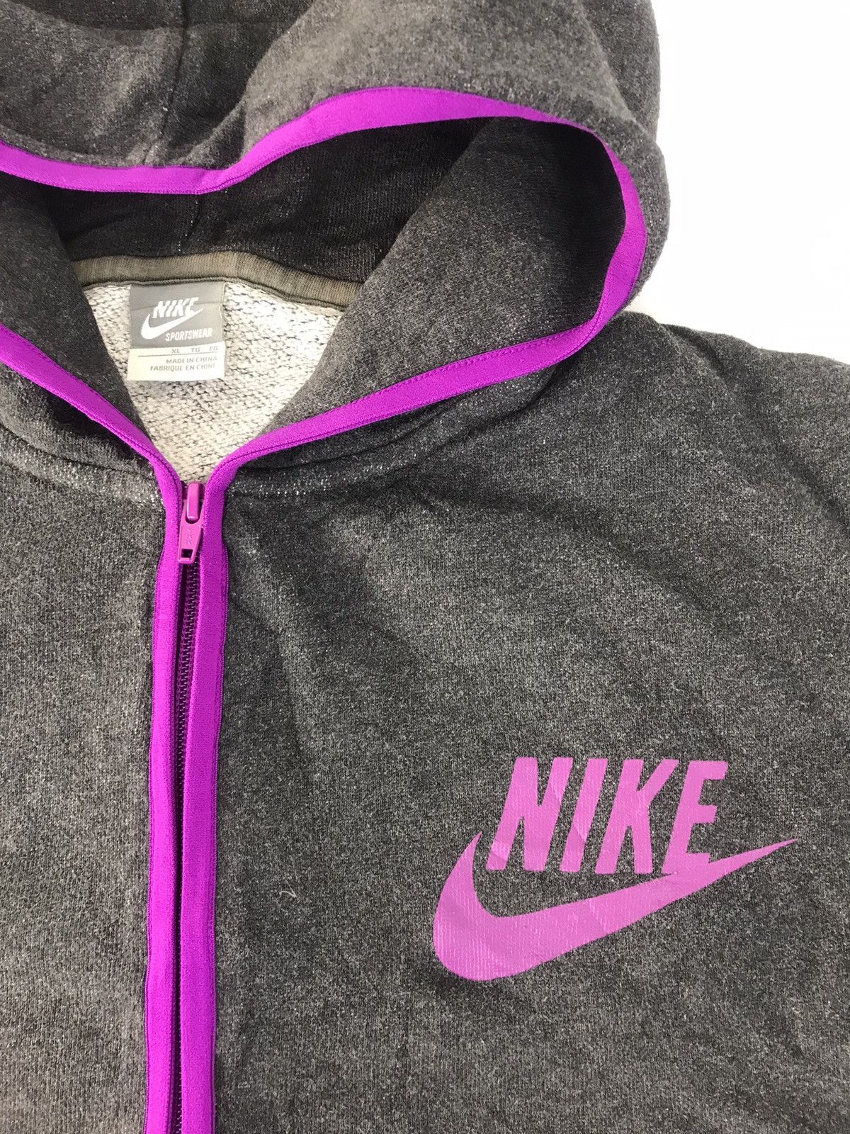 Nike × Vintage Nike Sportswear Hoodies Jacket Zipper Big Swoosh Logo K2300j Size US XL / EU 56 / 4 - 3 Thumbnail