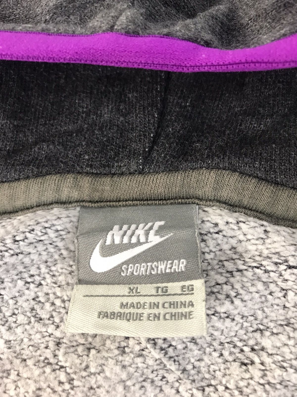 Nike × Vintage Nike Sportswear Hoodies Jacket Zipper Big Swoosh Logo K2300j Size US XL / EU 56 / 4 - 6 Thumbnail