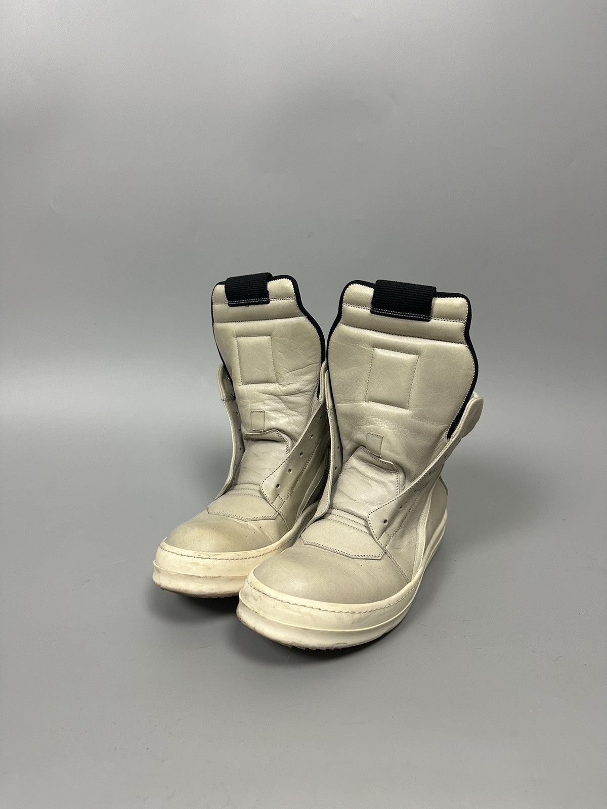 Pre-owned Rick Owens Fw16 'mastodon' Horse Leather Geobaskets