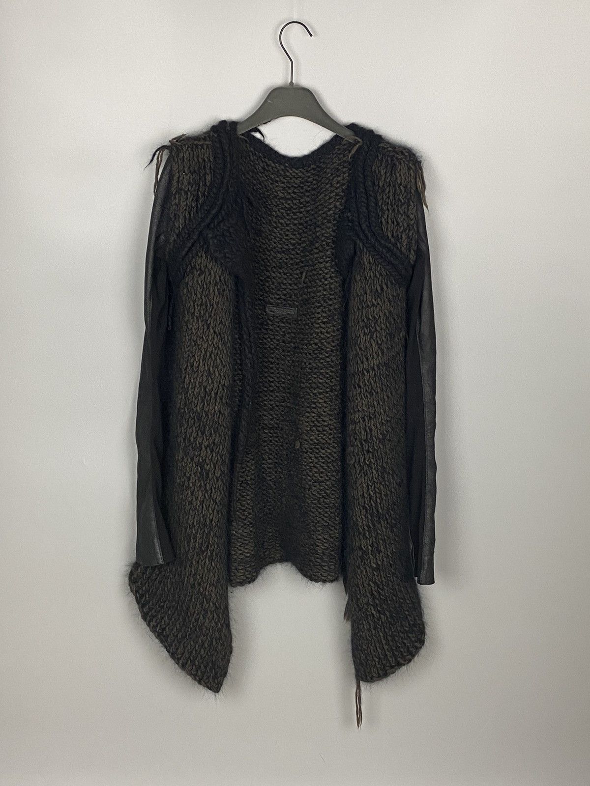 image of Rick Owens Palais Royale Angora/wool Loose Gauge Knit in Black, Men's (Size XS)